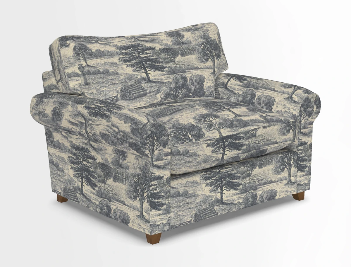 Waverley Snuggler Sofa Bed in wo Tone Plain Biscuit