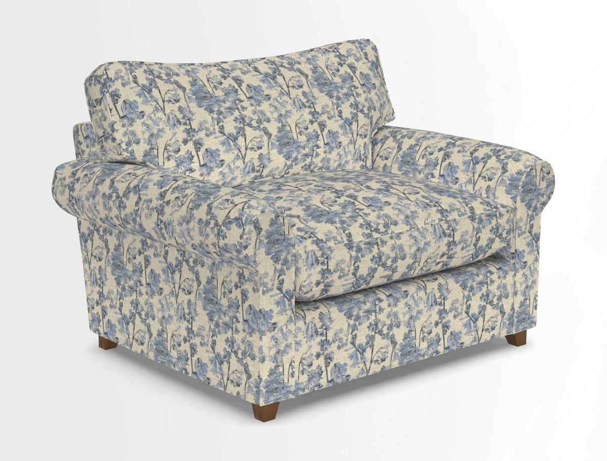 Waverley Snuggler Sofa Bed in wo Tone Plain Biscuit