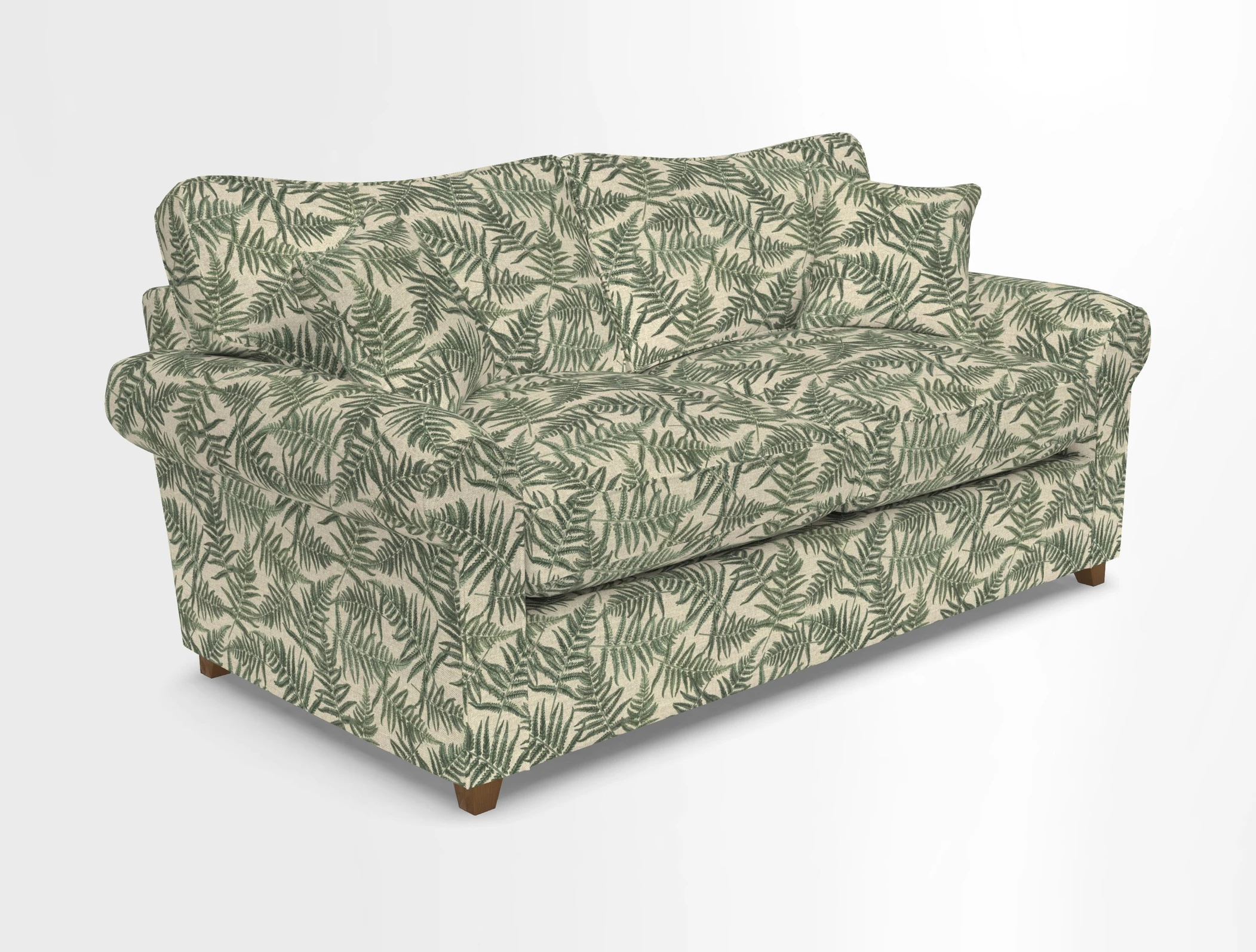 Waverley 3 Seater Sofa Bed in wo Tone Plain Biscuit