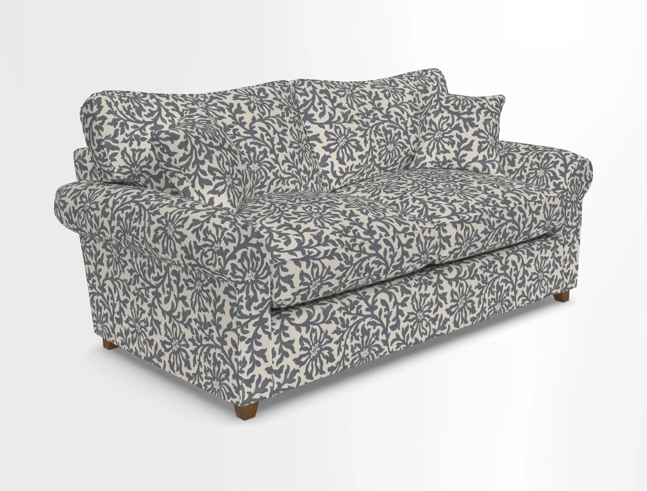 Waverley 3 Seater Sofa Bed in wo Tone Plain Biscuit