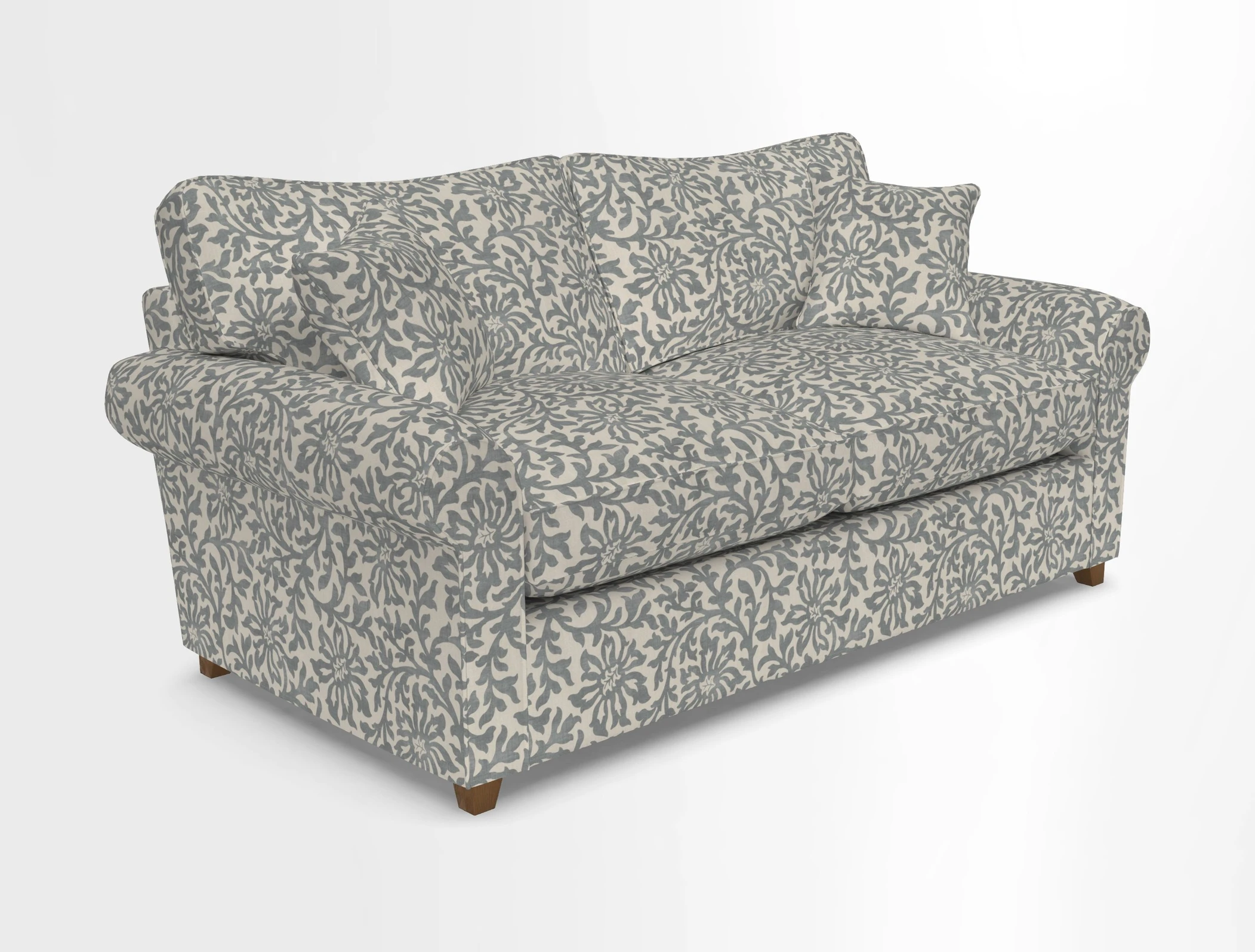 Waverley 3 Seater Sofa Bed in wo Tone Plain Biscuit