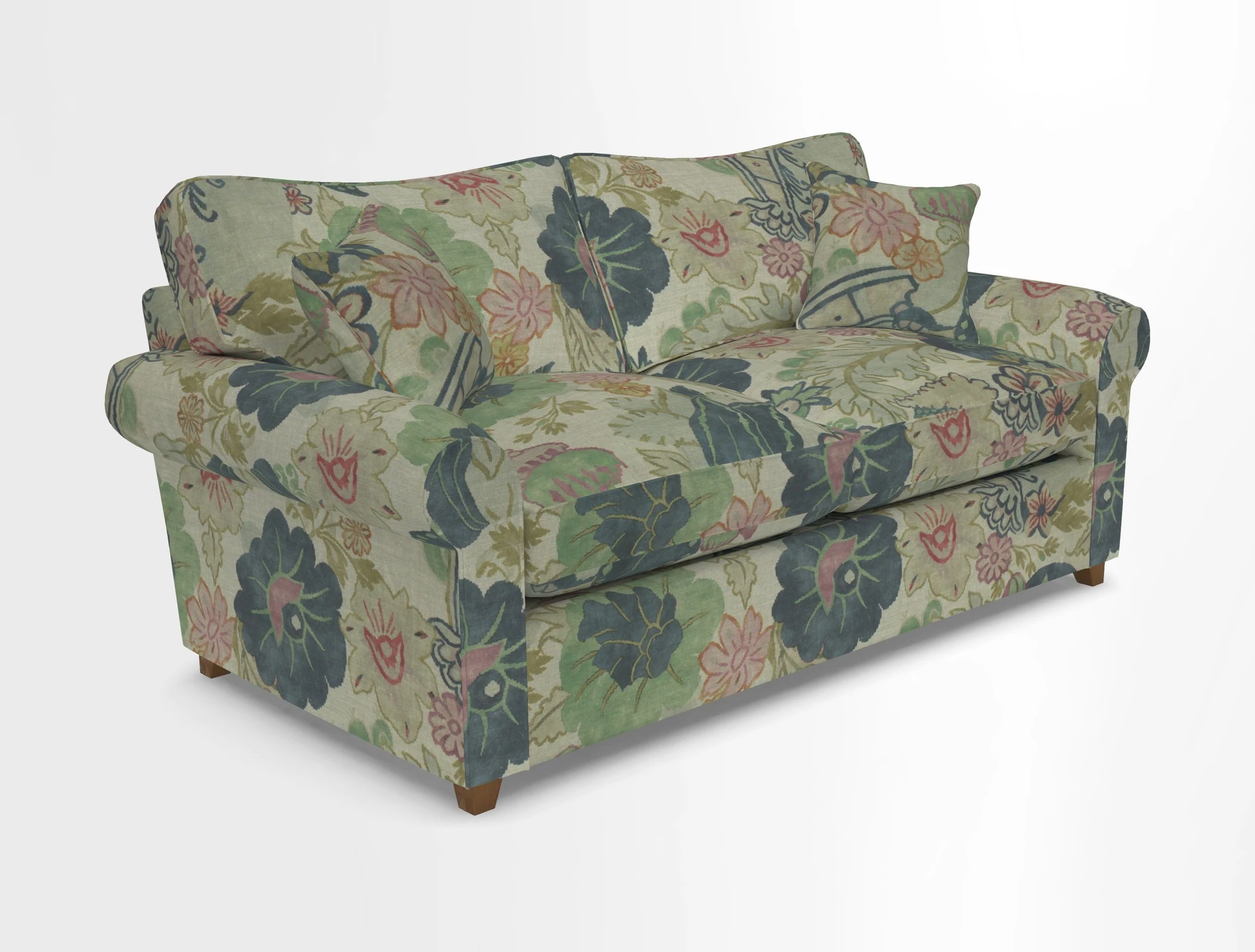 Waverley 3 Seater Sofa Bed in wo Tone Plain Biscuit
