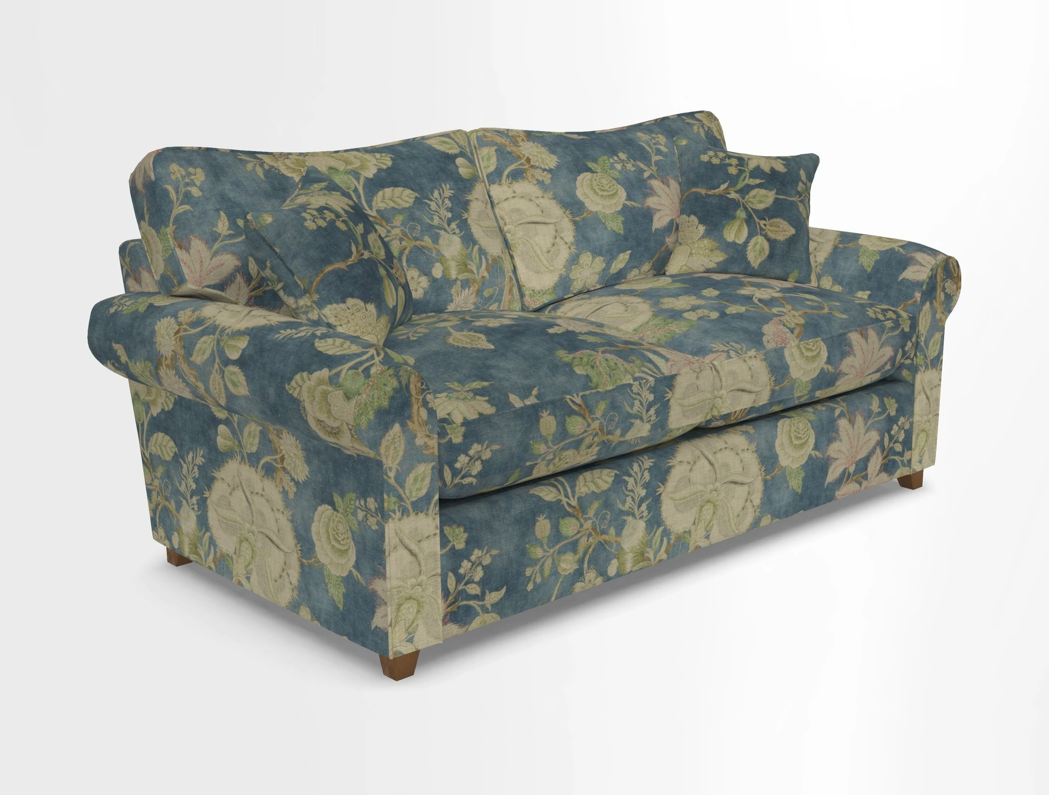 Waverley 3 Seater Sofa Bed in wo Tone Plain Biscuit