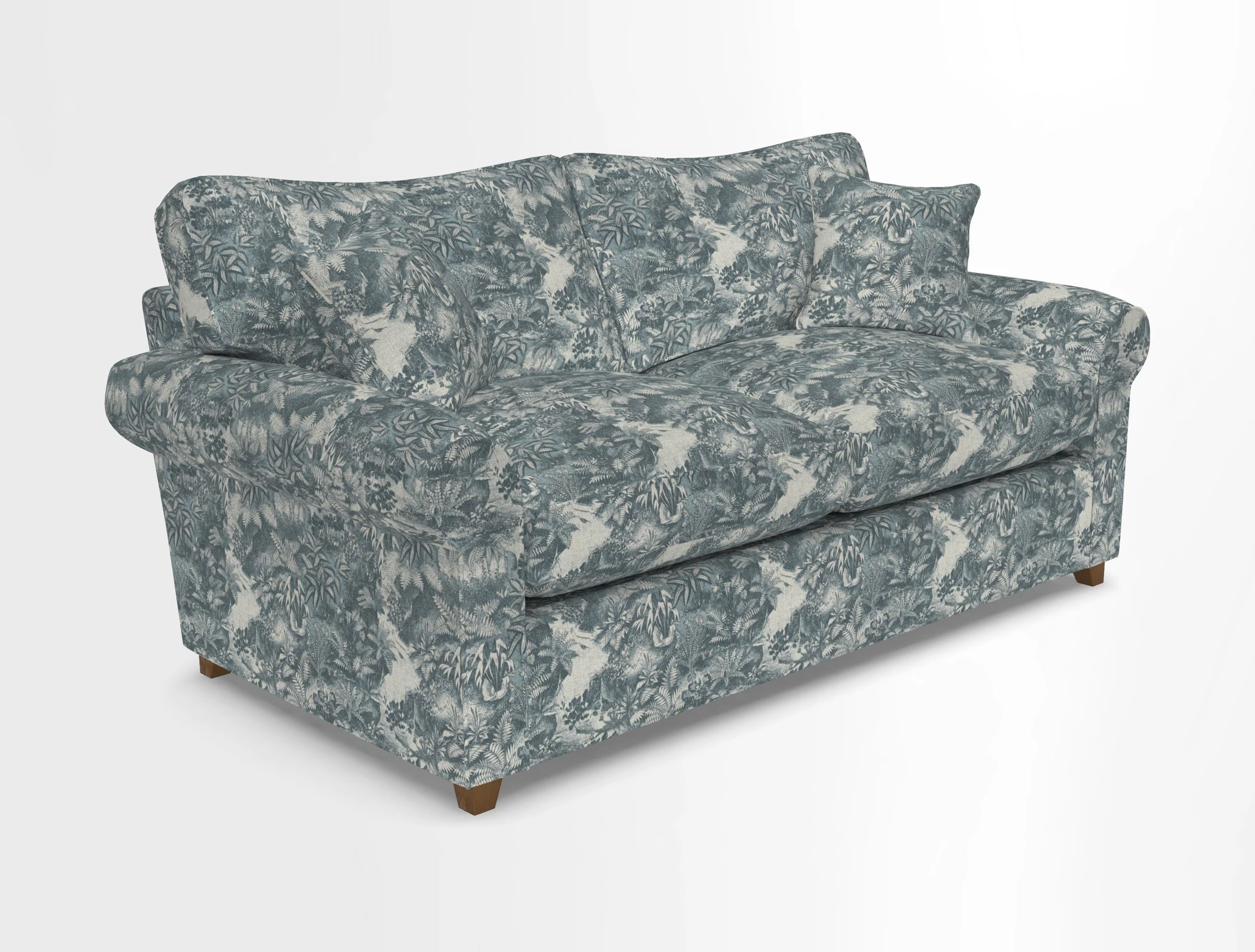 Waverley 3 Seater Sofa Bed in wo Tone Plain Biscuit
