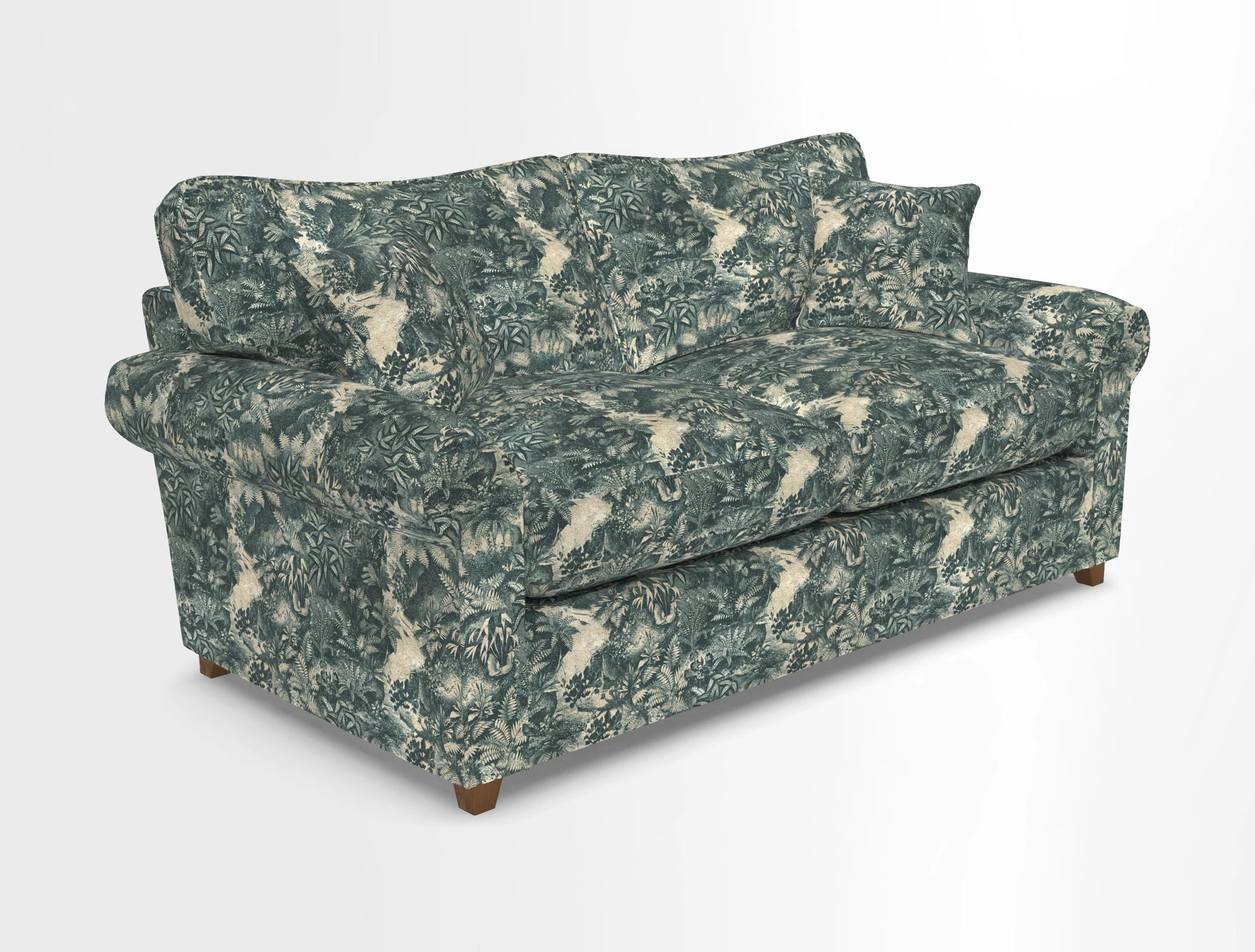 Waverley 3 Seater Sofa Bed in wo Tone Plain Biscuit