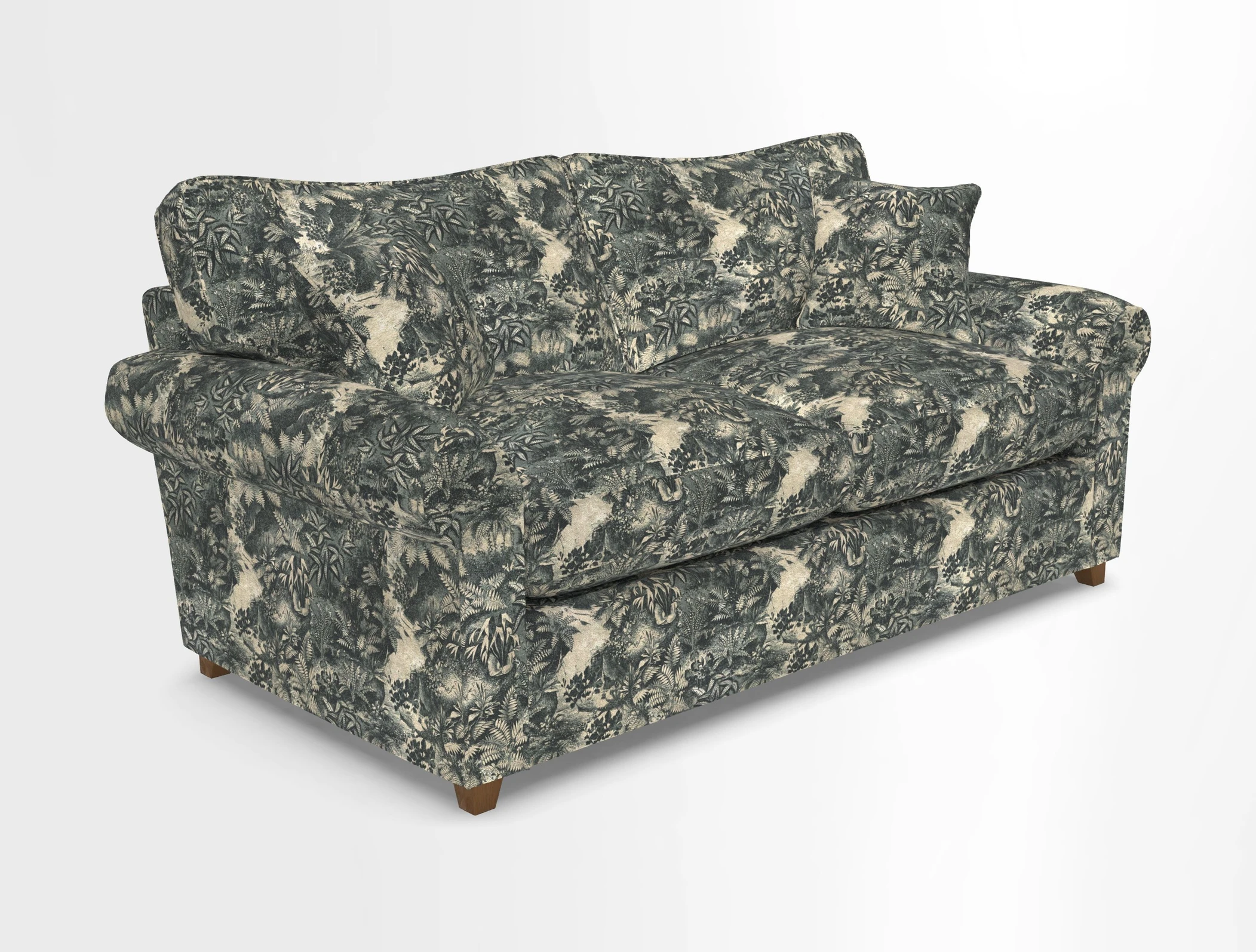 Waverley 3 Seater Sofa Bed in wo Tone Plain Biscuit