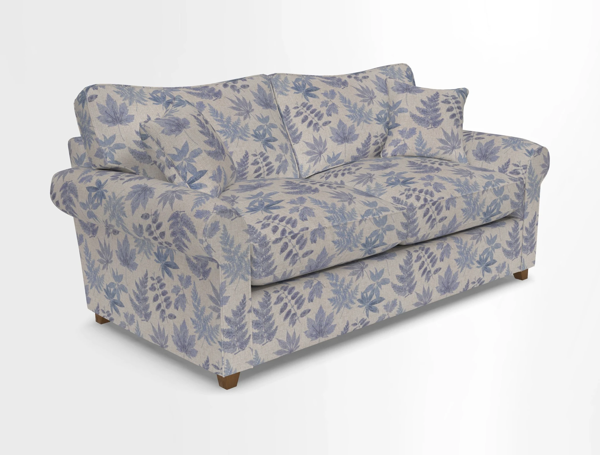 Waverley 3 Seater Sofa Bed in wo Tone Plain Biscuit