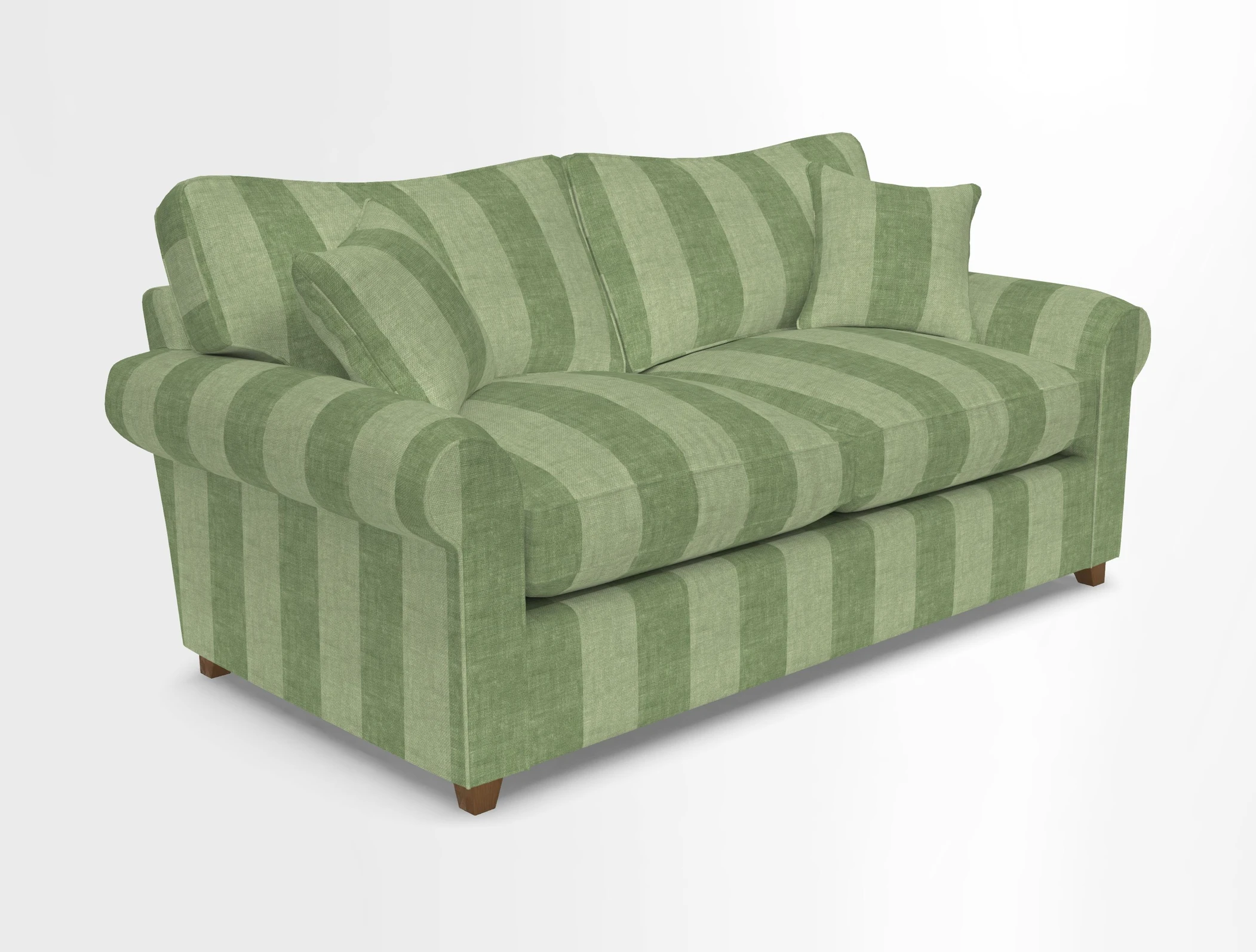 Waverley 3 Seater Sofa Bed in wo Tone Plain Biscuit