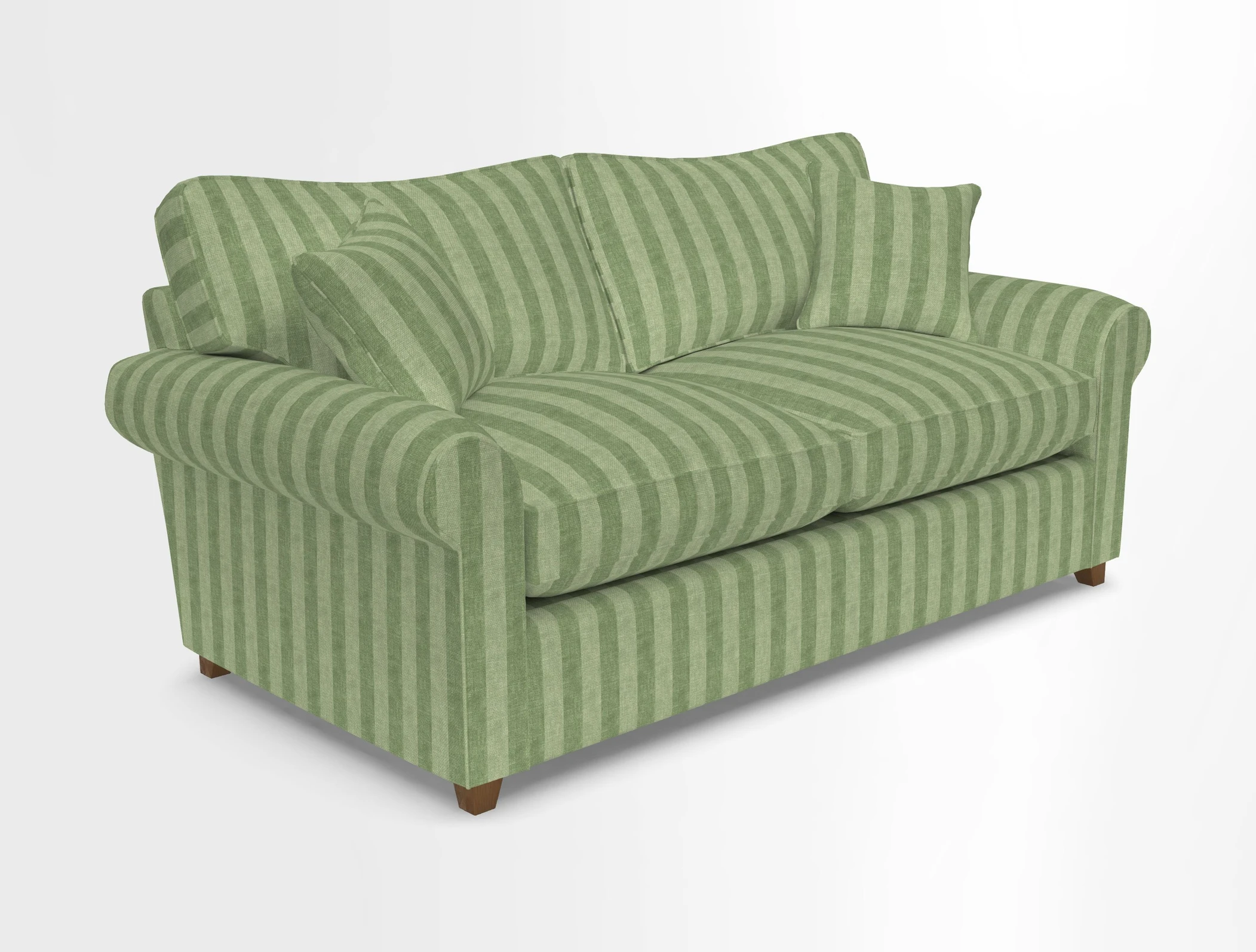 Waverley 3 Seater Sofa Bed in wo Tone Plain Biscuit