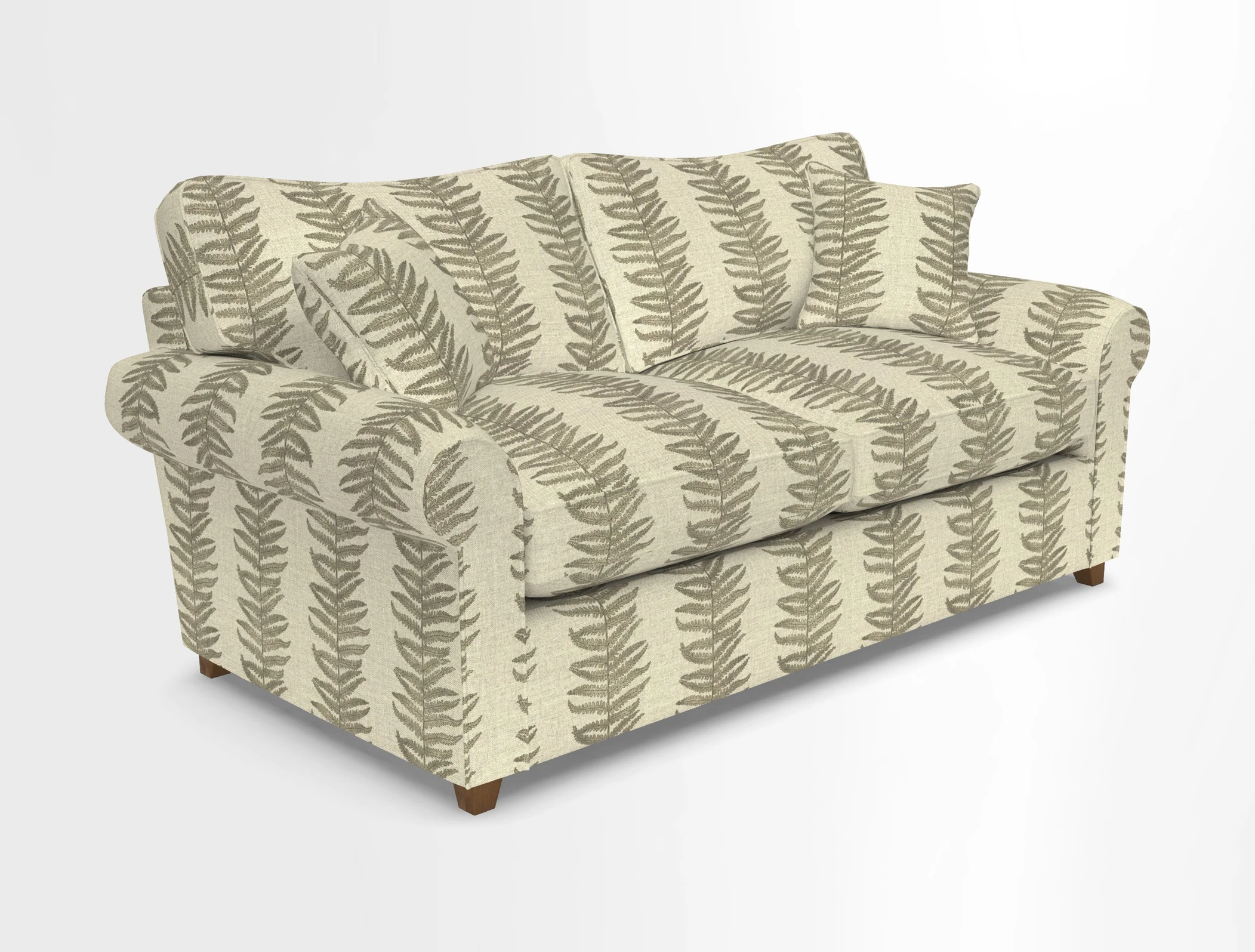 Waverley 3 Seater Sofa Bed in wo Tone Plain Biscuit