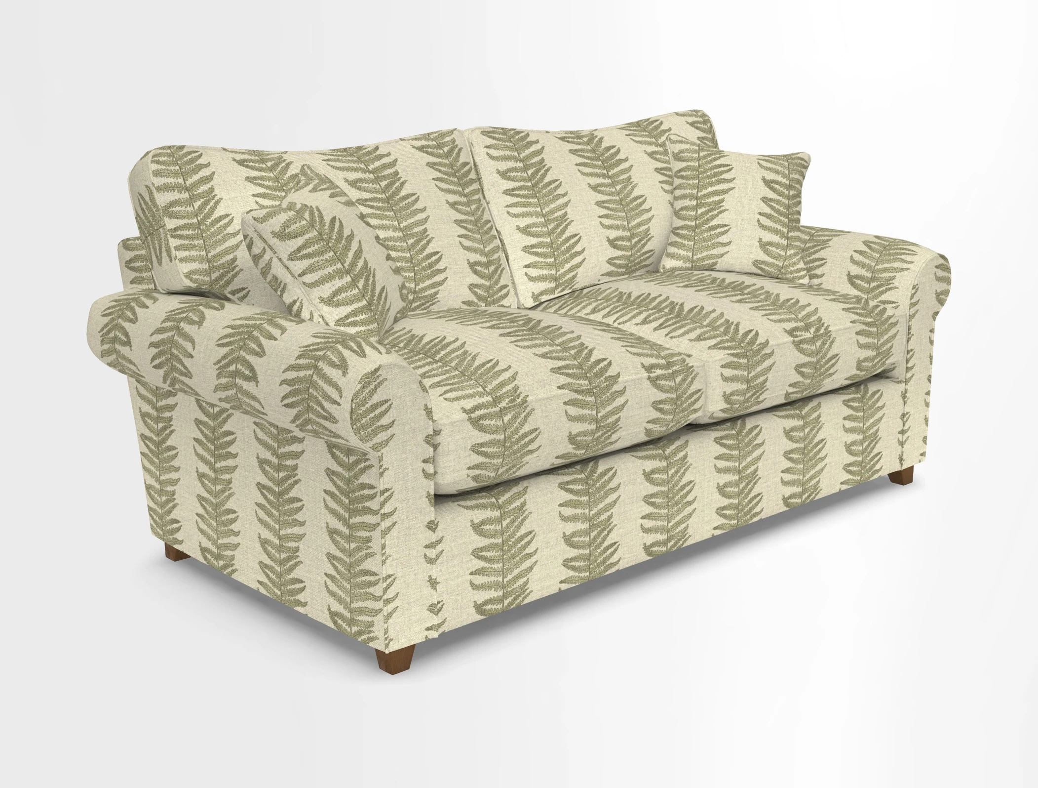Waverley 3 Seater Sofa Bed in wo Tone Plain Biscuit