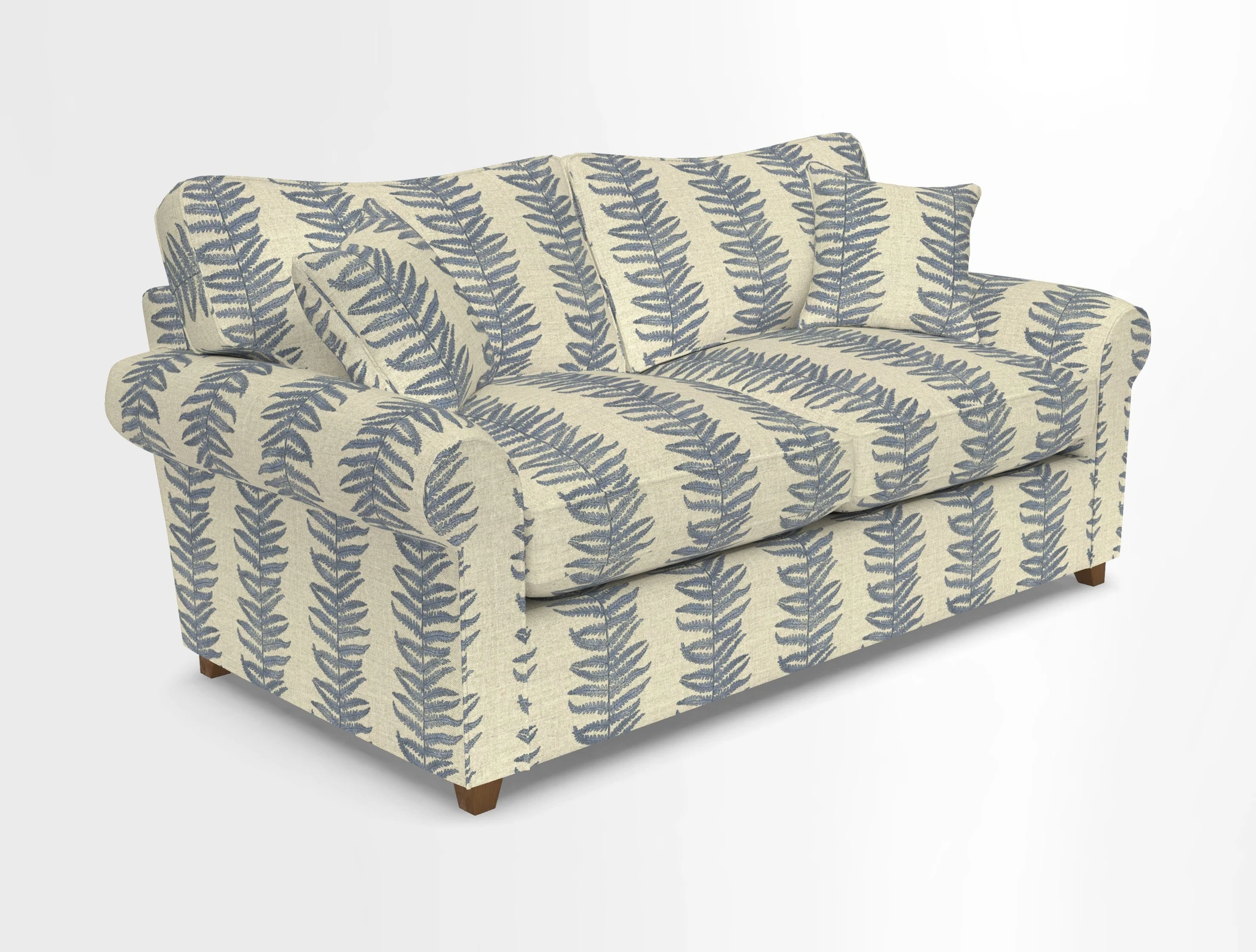 Waverley 3 Seater Sofa Bed in wo Tone Plain Biscuit