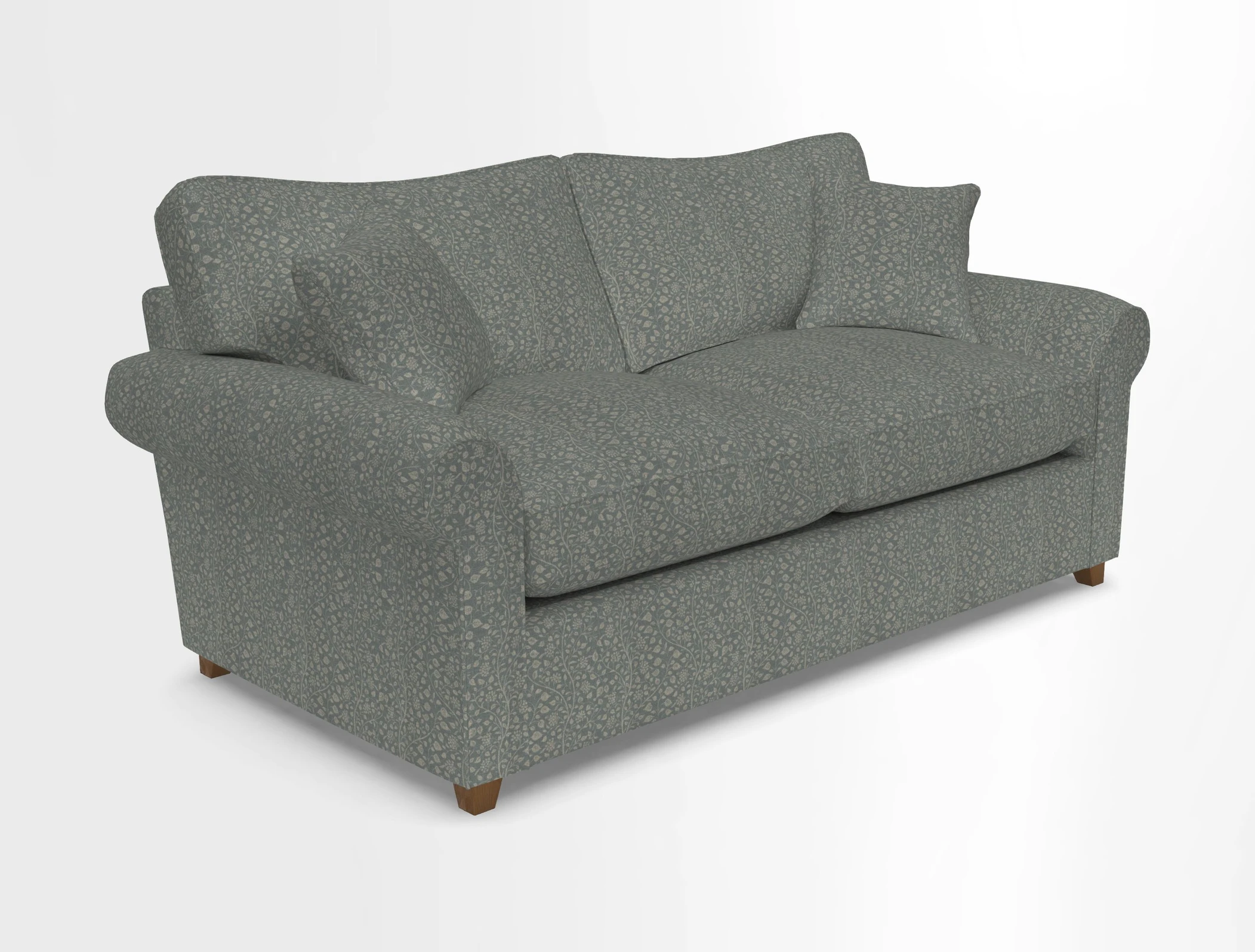 Waverley 3 Seater Sofa Bed in wo Tone Plain Biscuit