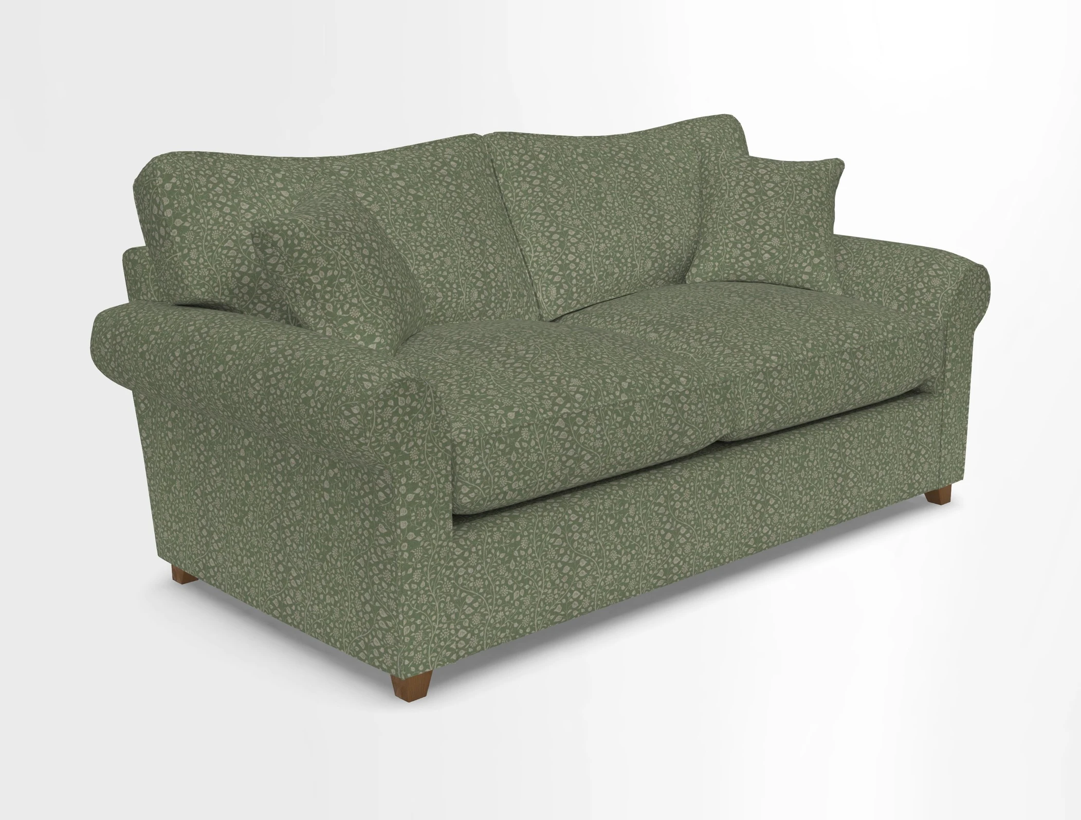 Waverley 3 Seater Sofa Bed in wo Tone Plain Biscuit