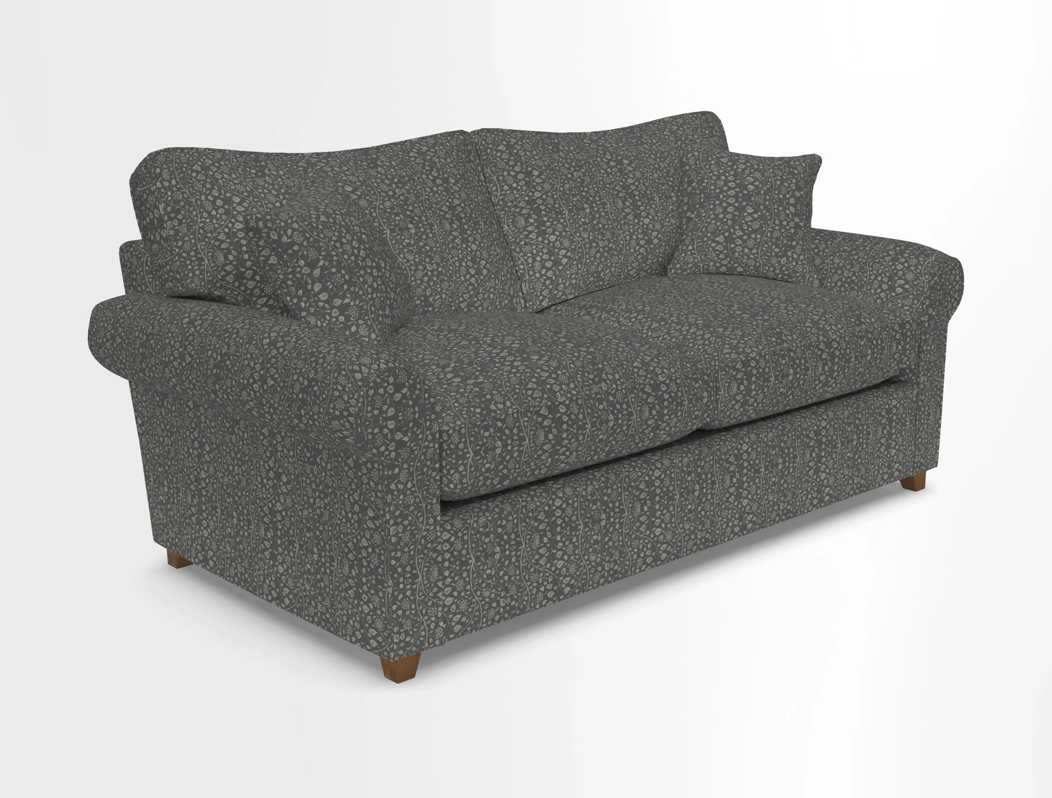 Waverley 3 Seater Sofa Bed in wo Tone Plain Biscuit