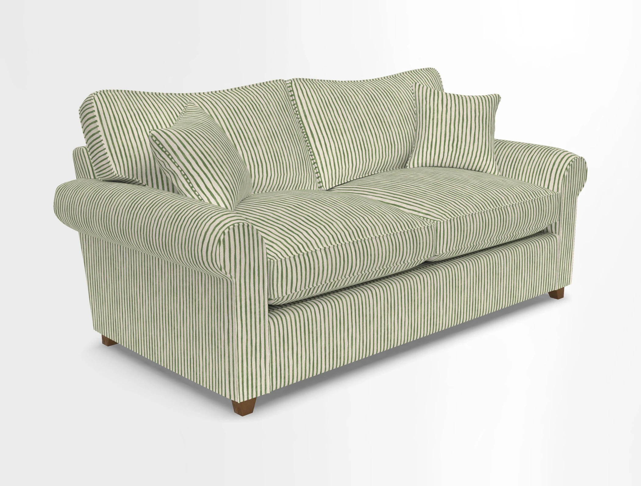 Waverley 3 Seater Sofa Bed in wo Tone Plain Biscuit