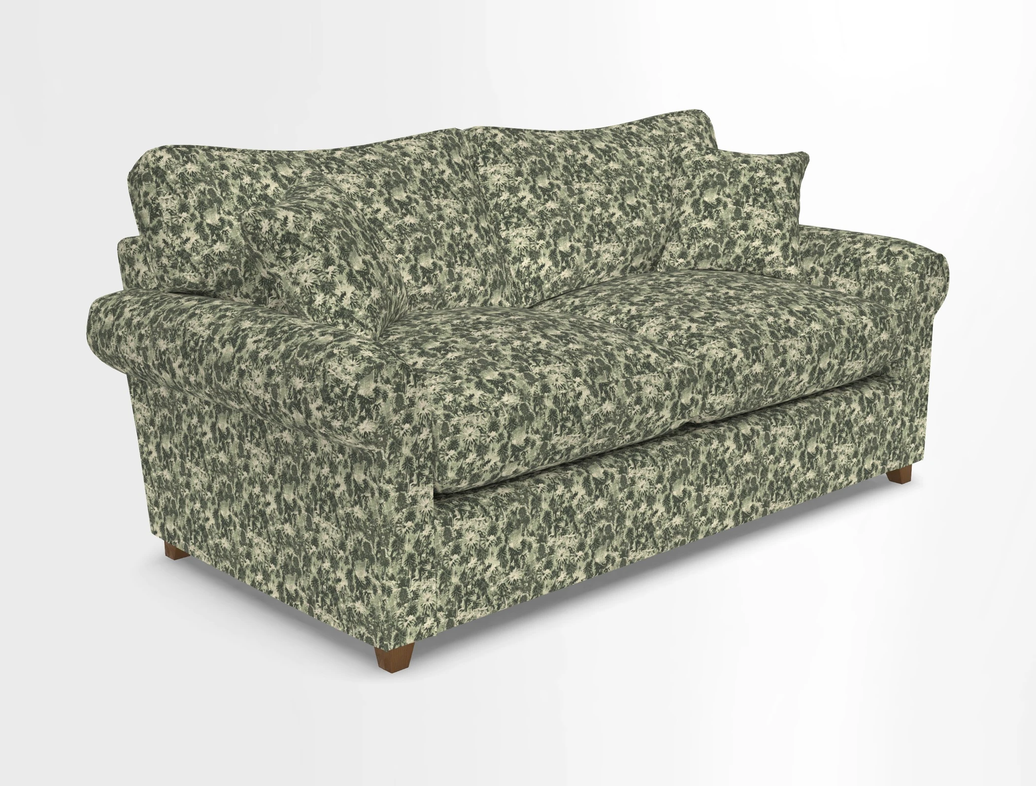 Waverley 3 Seater Sofa Bed in wo Tone Plain Biscuit