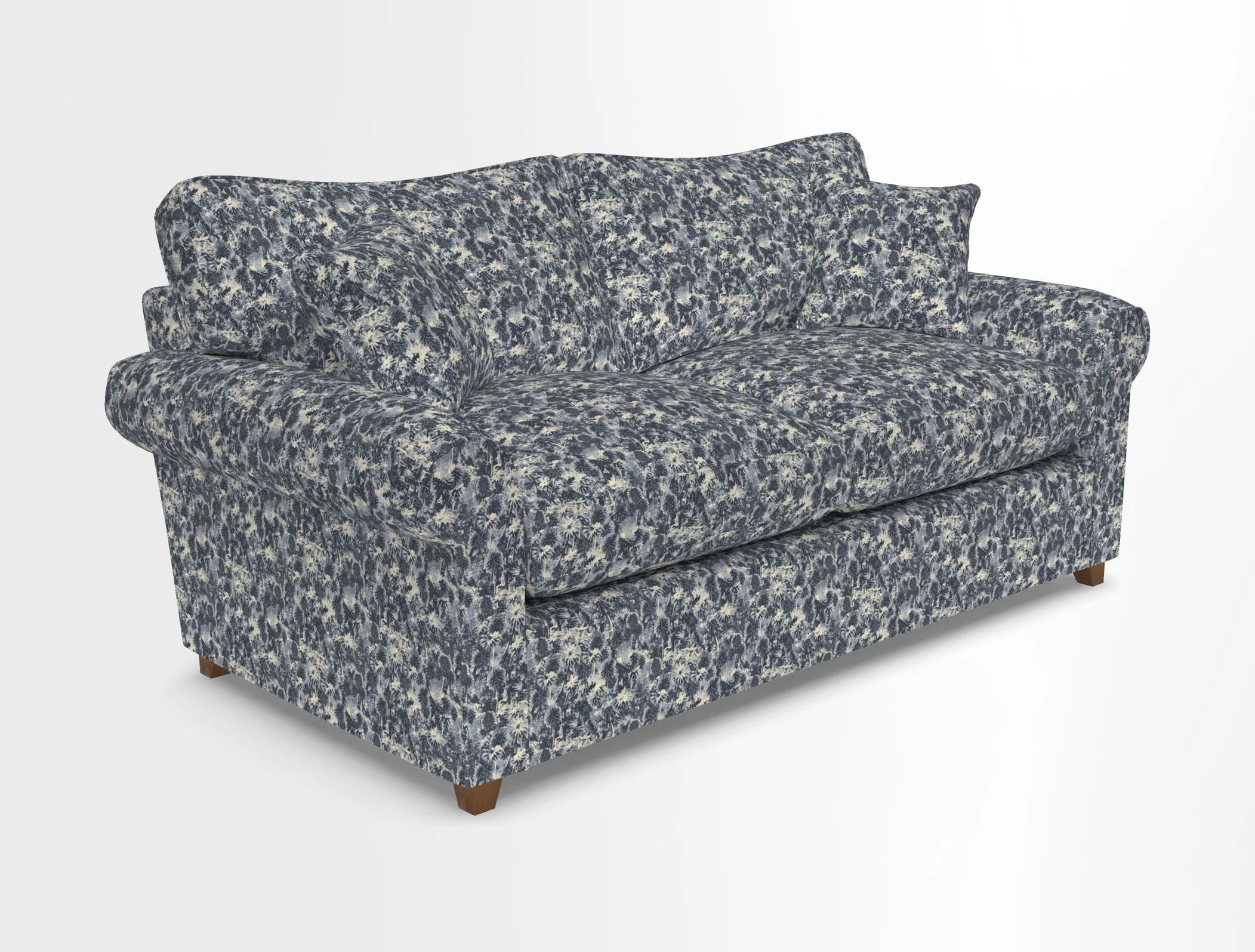 Waverley 3 Seater Sofa Bed in wo Tone Plain Biscuit