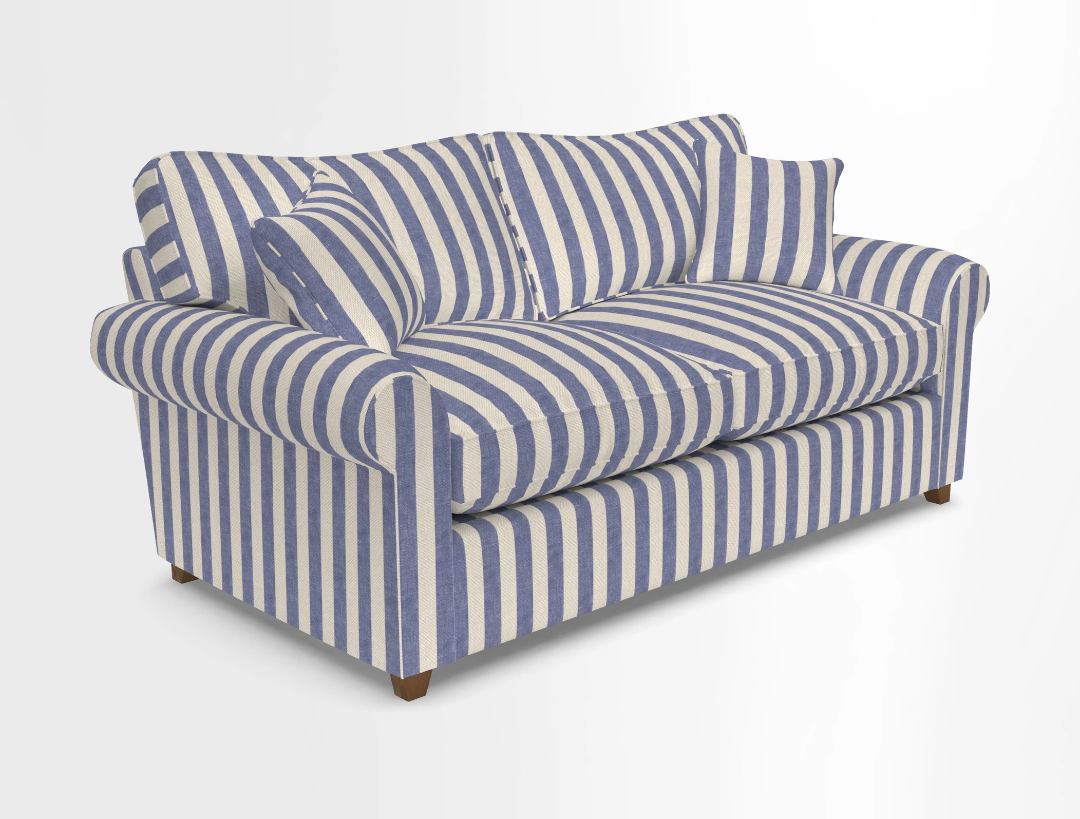 Waverley 3 Seater Sofa Bed in wo Tone Plain Biscuit
