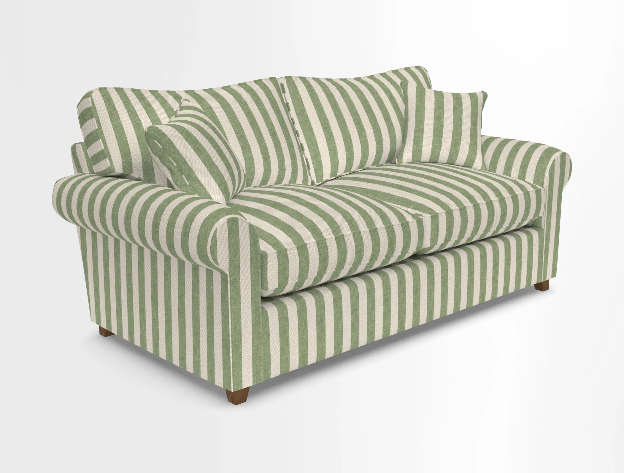 Waverley 3 Seater Sofa Bed in wo Tone Plain Biscuit