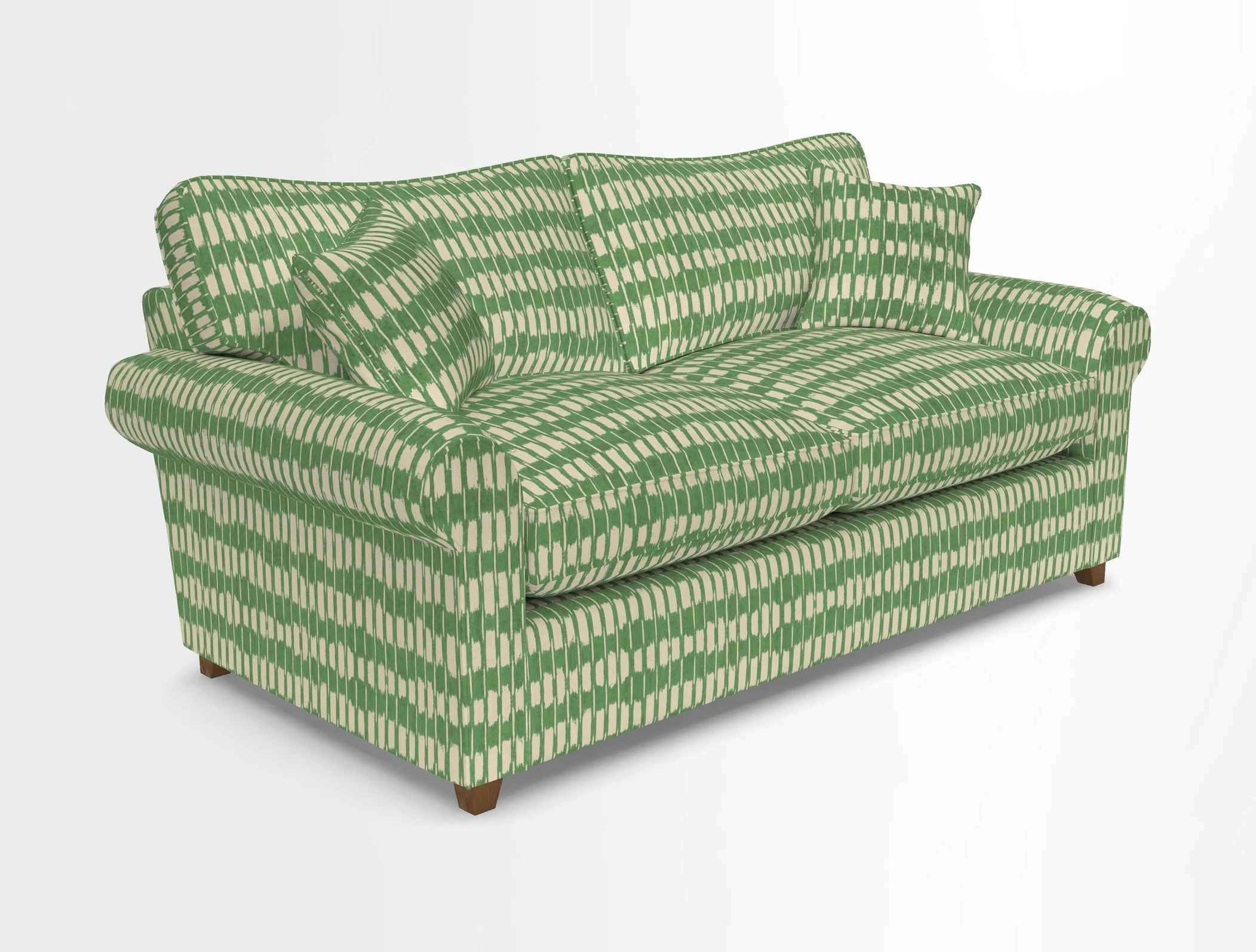 Waverley 3 Seater Sofa Bed in wo Tone Plain Biscuit