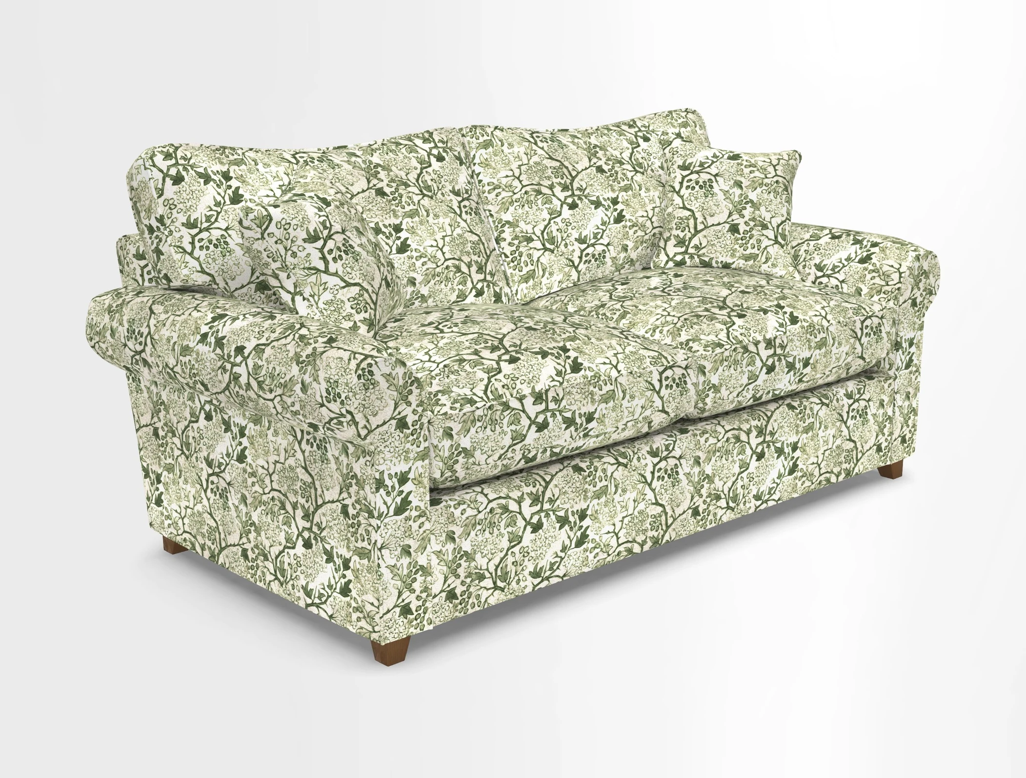 Waverley 3 Seater Sofa Bed in wo Tone Plain Biscuit