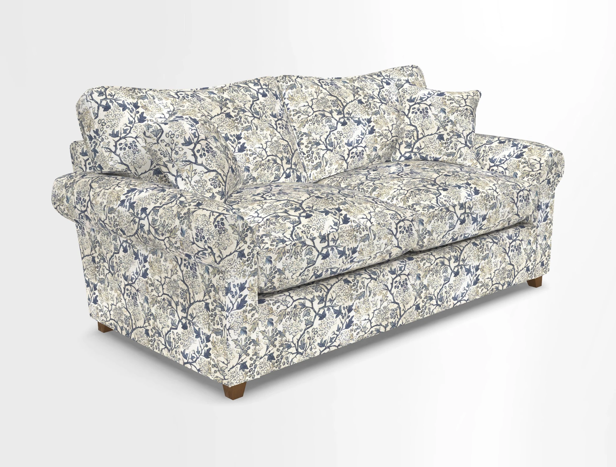 Waverley 3 Seater Sofa Bed in wo Tone Plain Biscuit