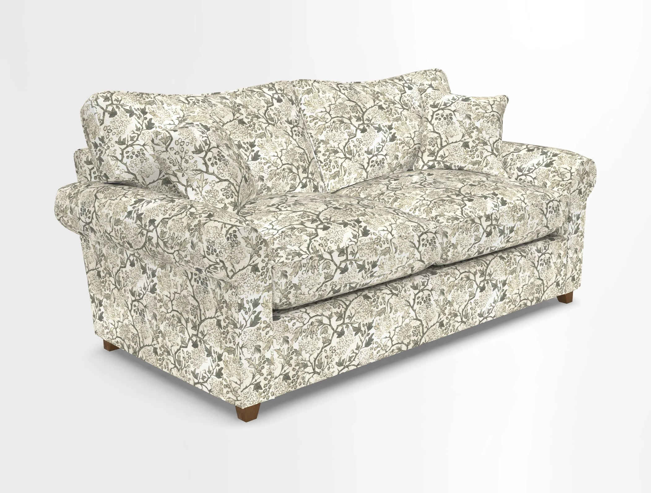 Waverley 3 Seater Sofa Bed in wo Tone Plain Biscuit