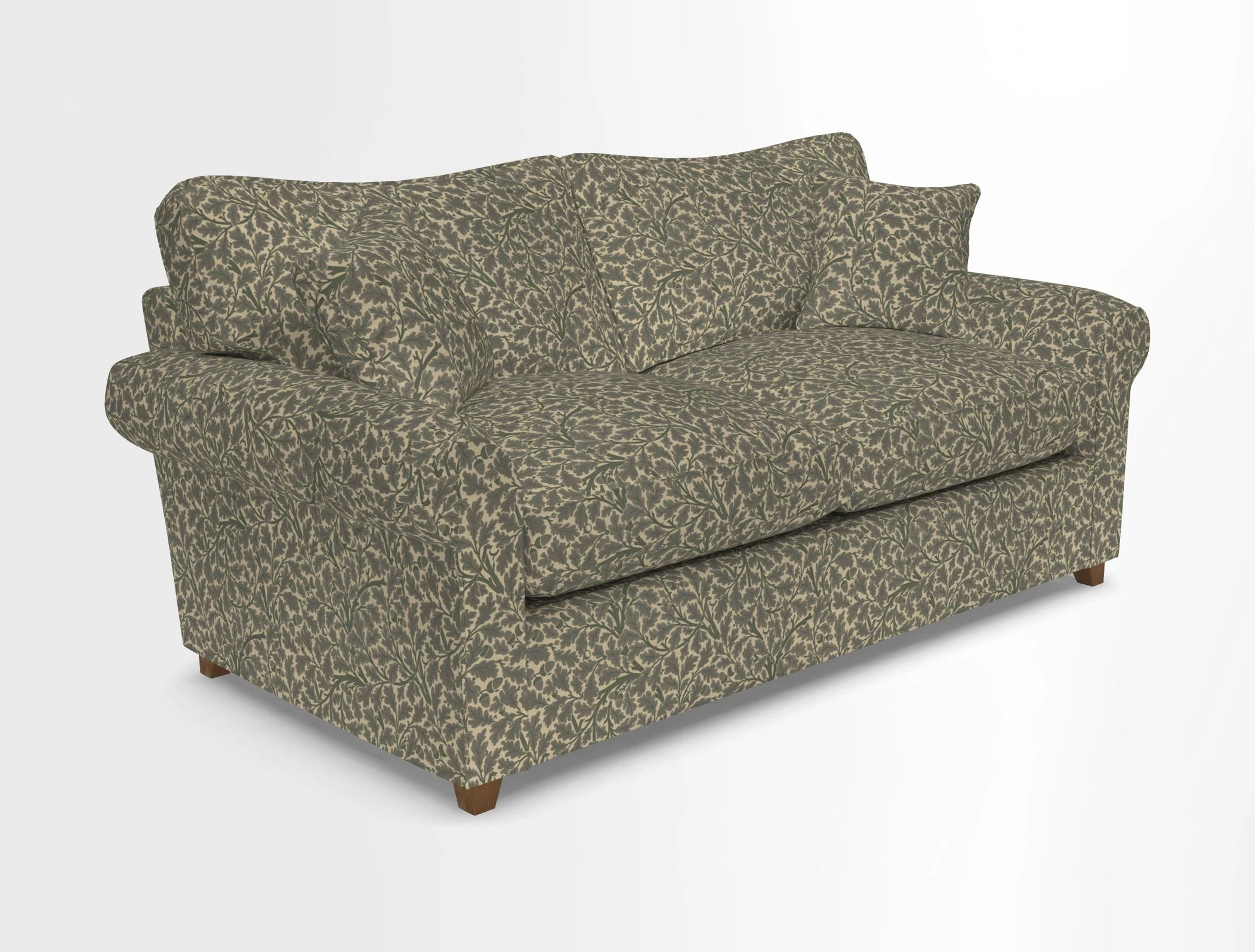 Waverley 3 Seater Sofa Bed in wo Tone Plain Biscuit