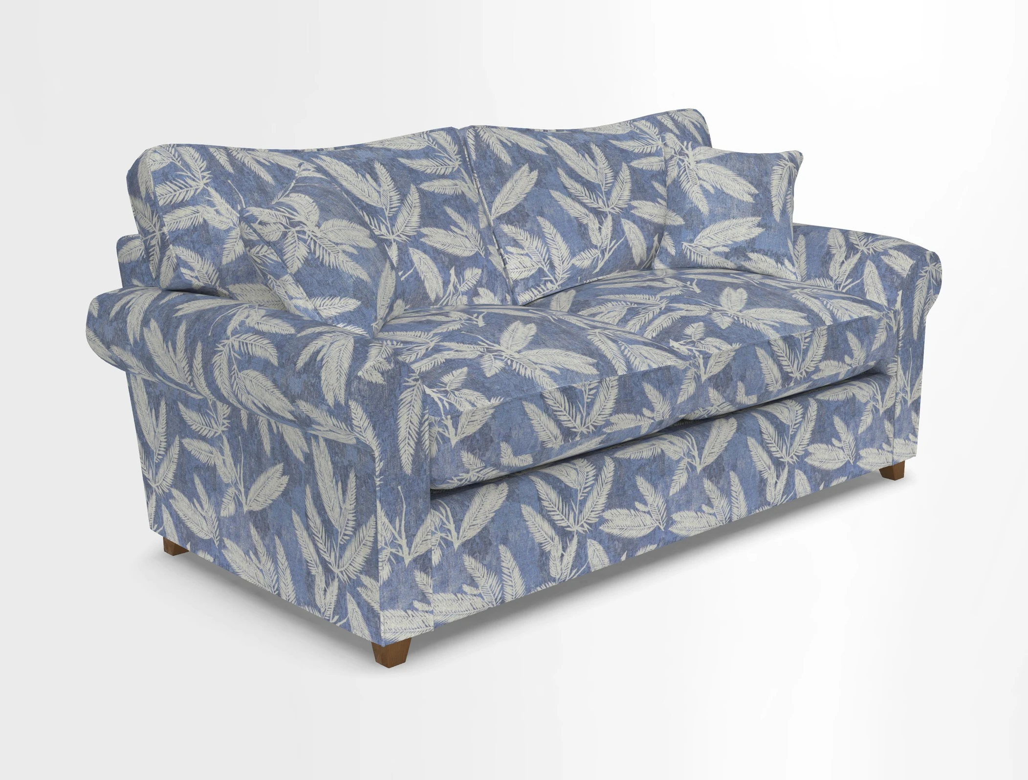 Waverley 3 Seater Sofa Bed in wo Tone Plain Biscuit