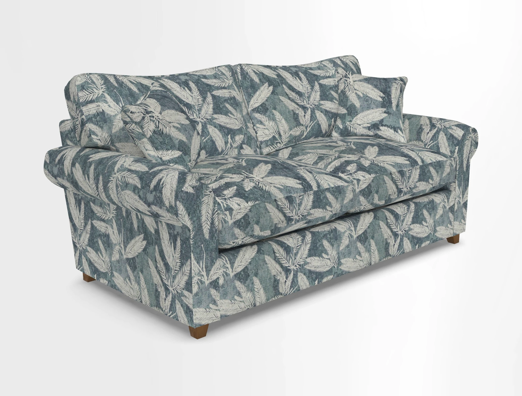 Waverley 3 Seater Sofa Bed in wo Tone Plain Biscuit