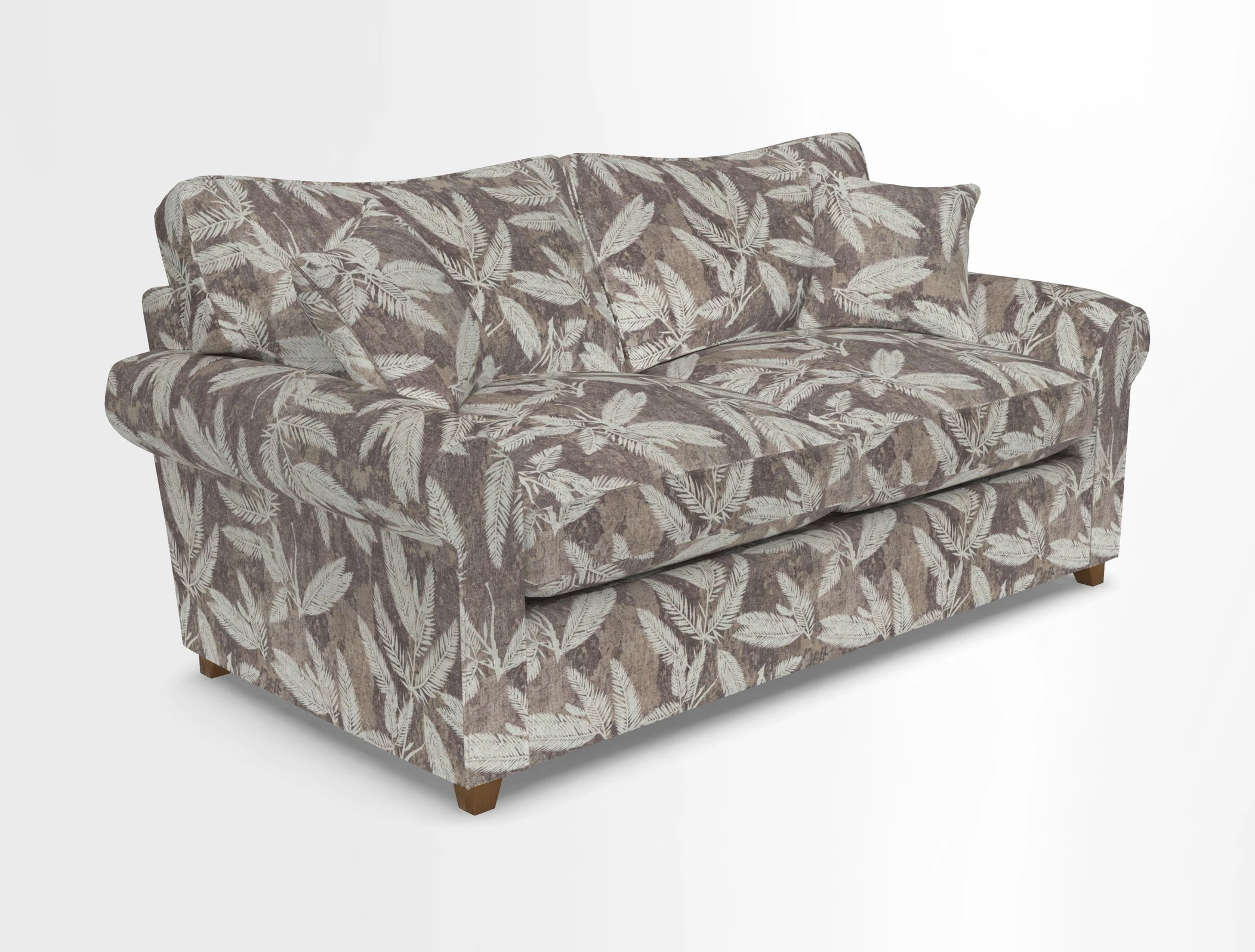 Waverley 3 Seater Sofa Bed in wo Tone Plain Biscuit