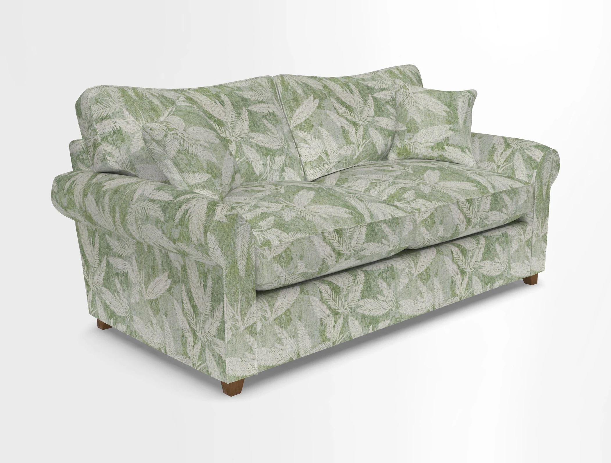 Waverley 3 Seater Sofa Bed in wo Tone Plain Biscuit