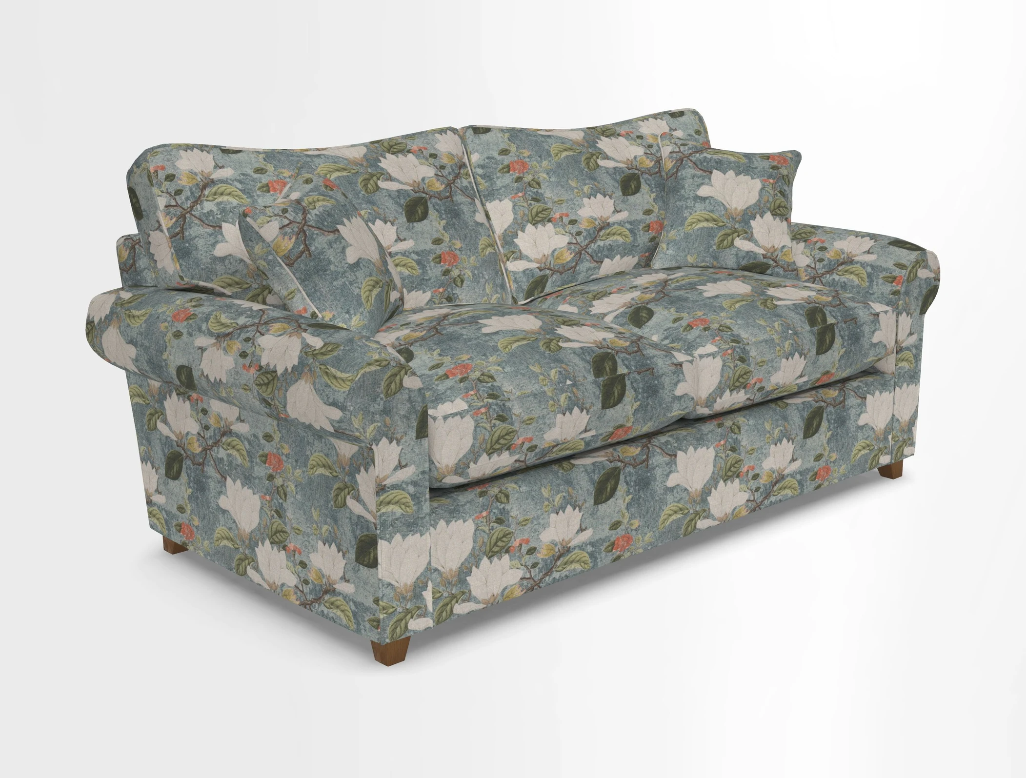 Waverley 3 Seater Sofa Bed in wo Tone Plain Biscuit