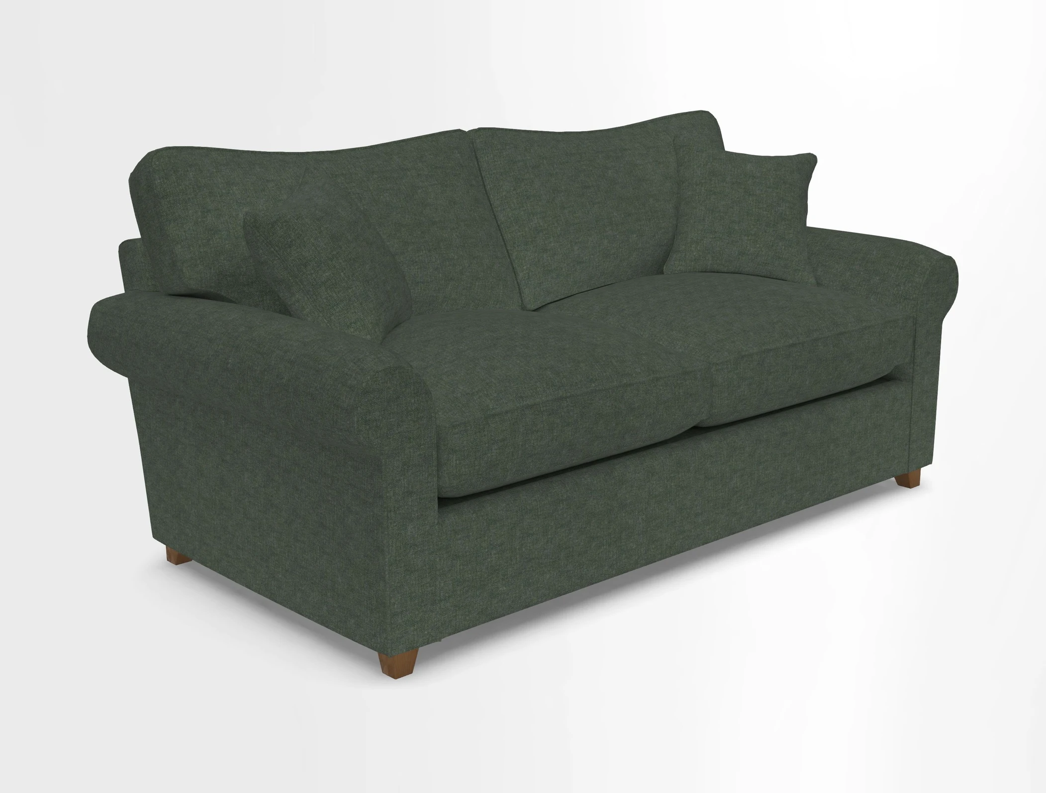 Waverley 3 Seater Sofa Bed in wo Tone Plain Biscuit