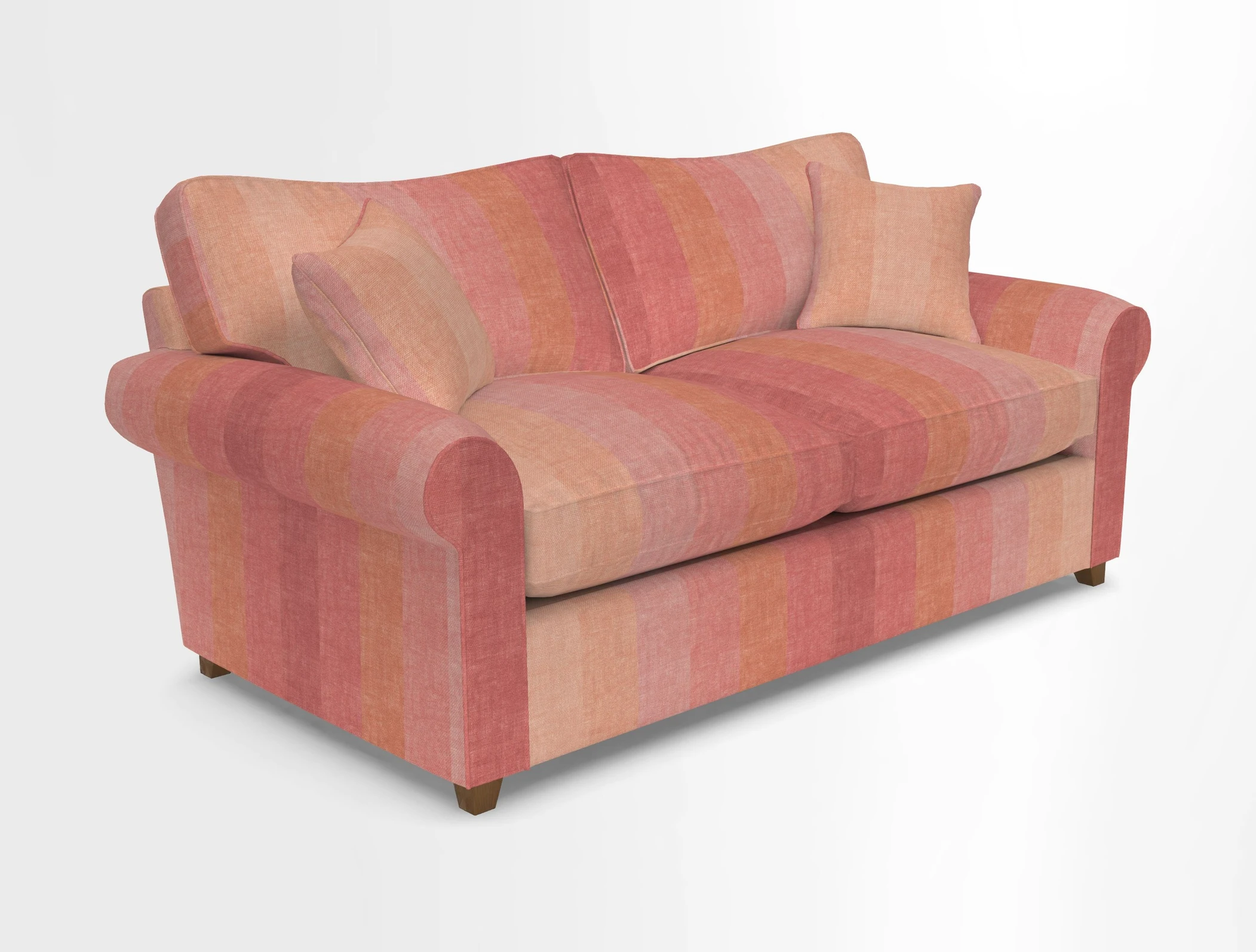 Waverley 3 Seater Sofa Bed in wo Tone Plain Biscuit