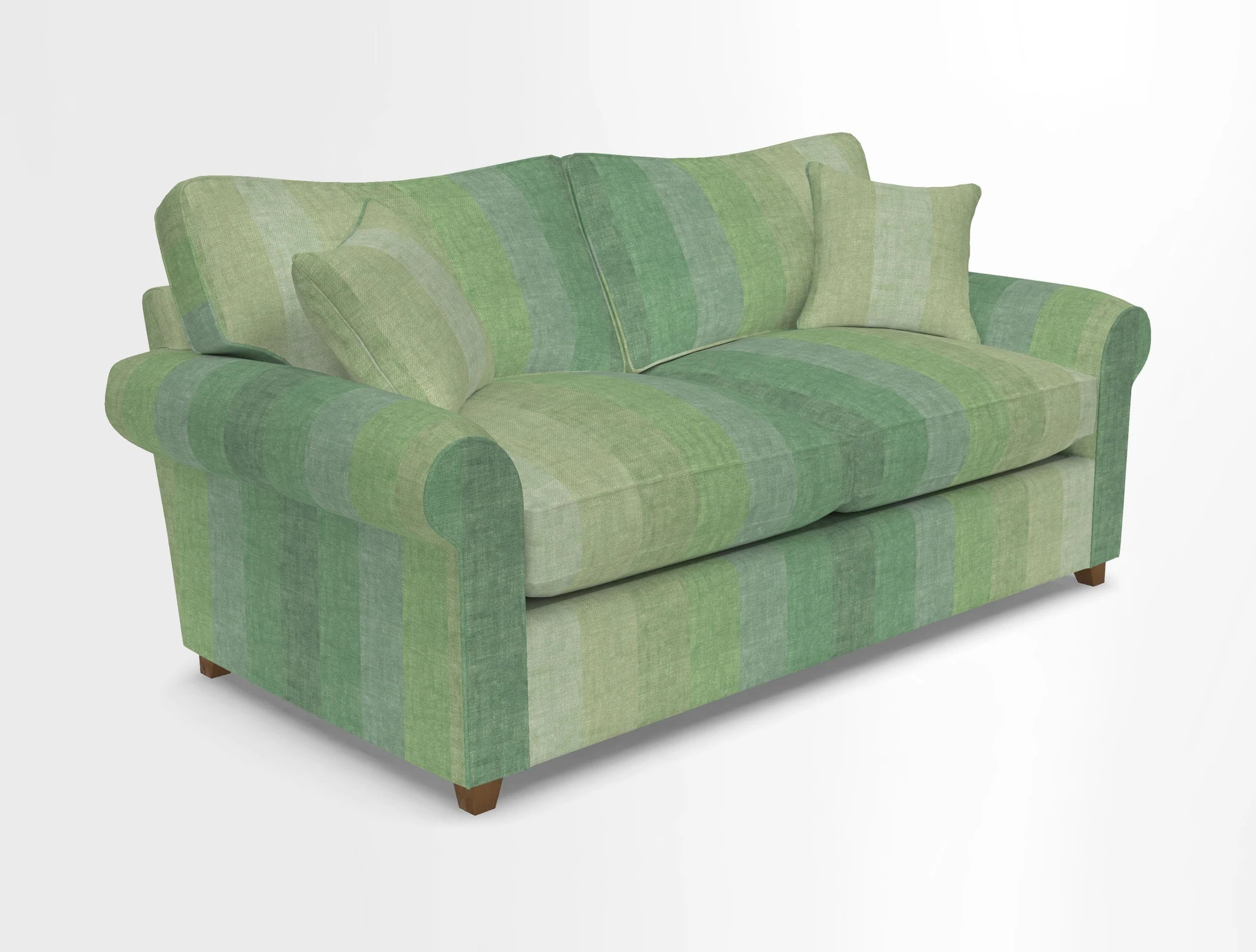 Waverley 3 Seater Sofa Bed in wo Tone Plain Biscuit