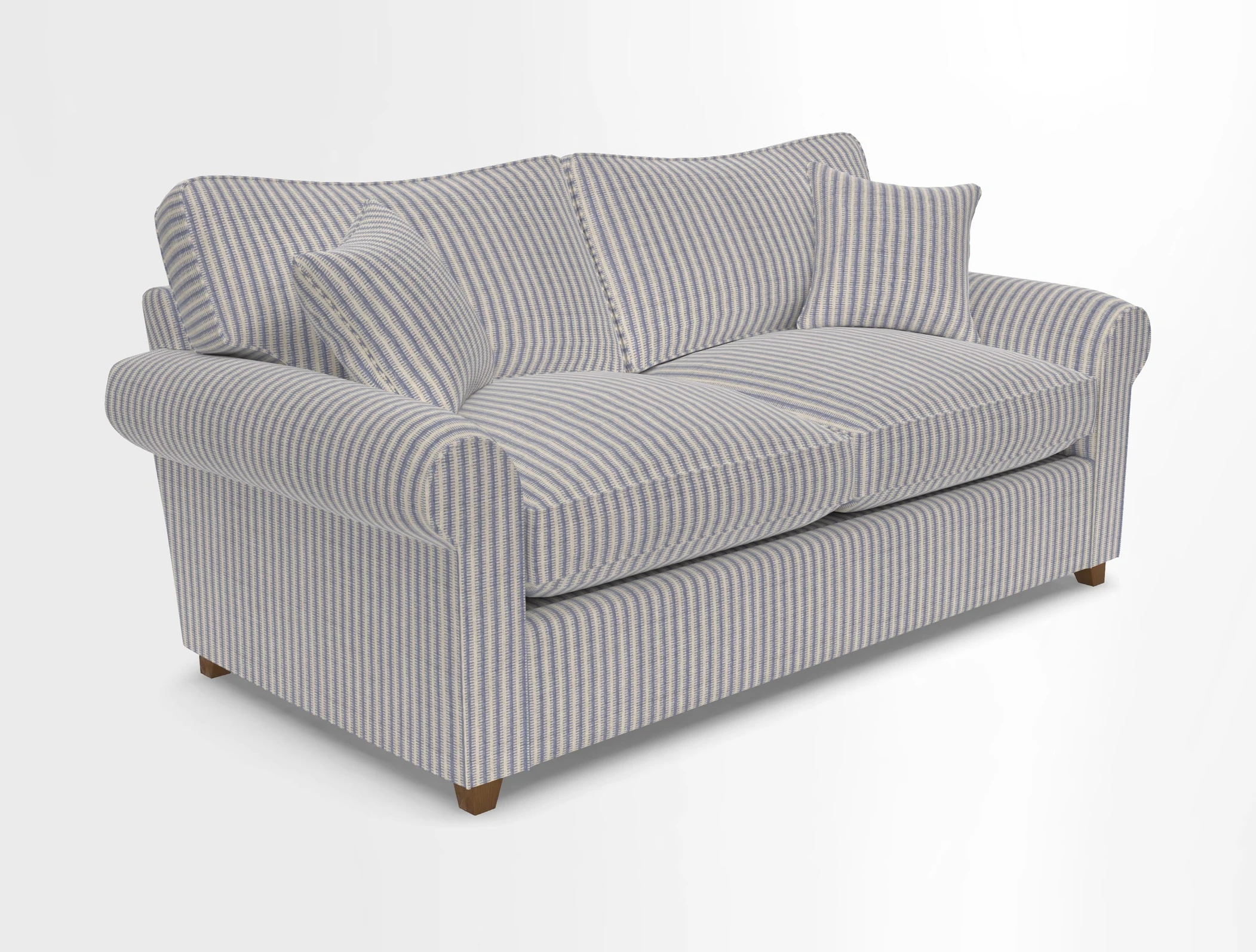 Waverley 3 Seater Sofa Bed in wo Tone Plain Biscuit