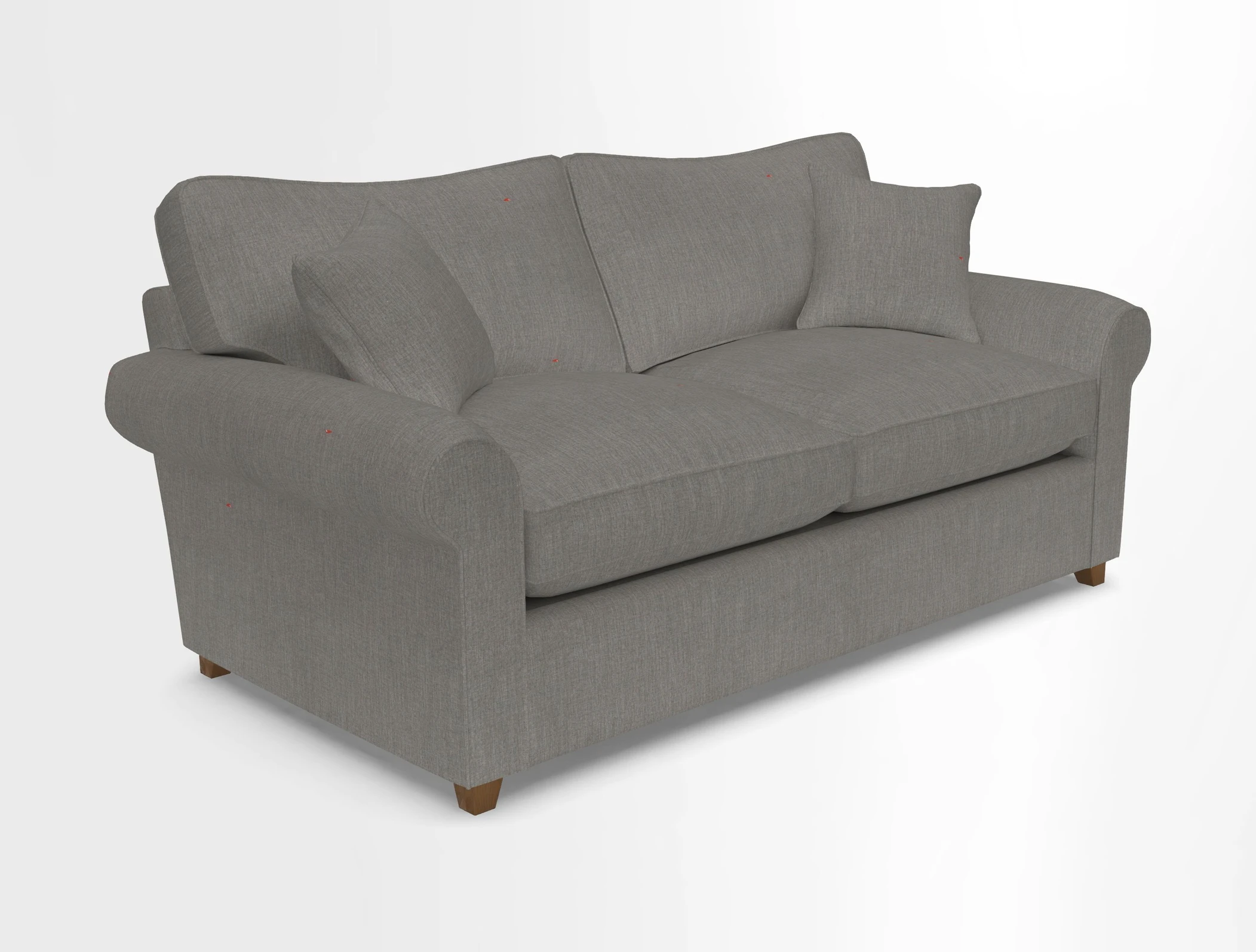 Waverley 3 Seater Sofa Bed in wo Tone Plain Biscuit