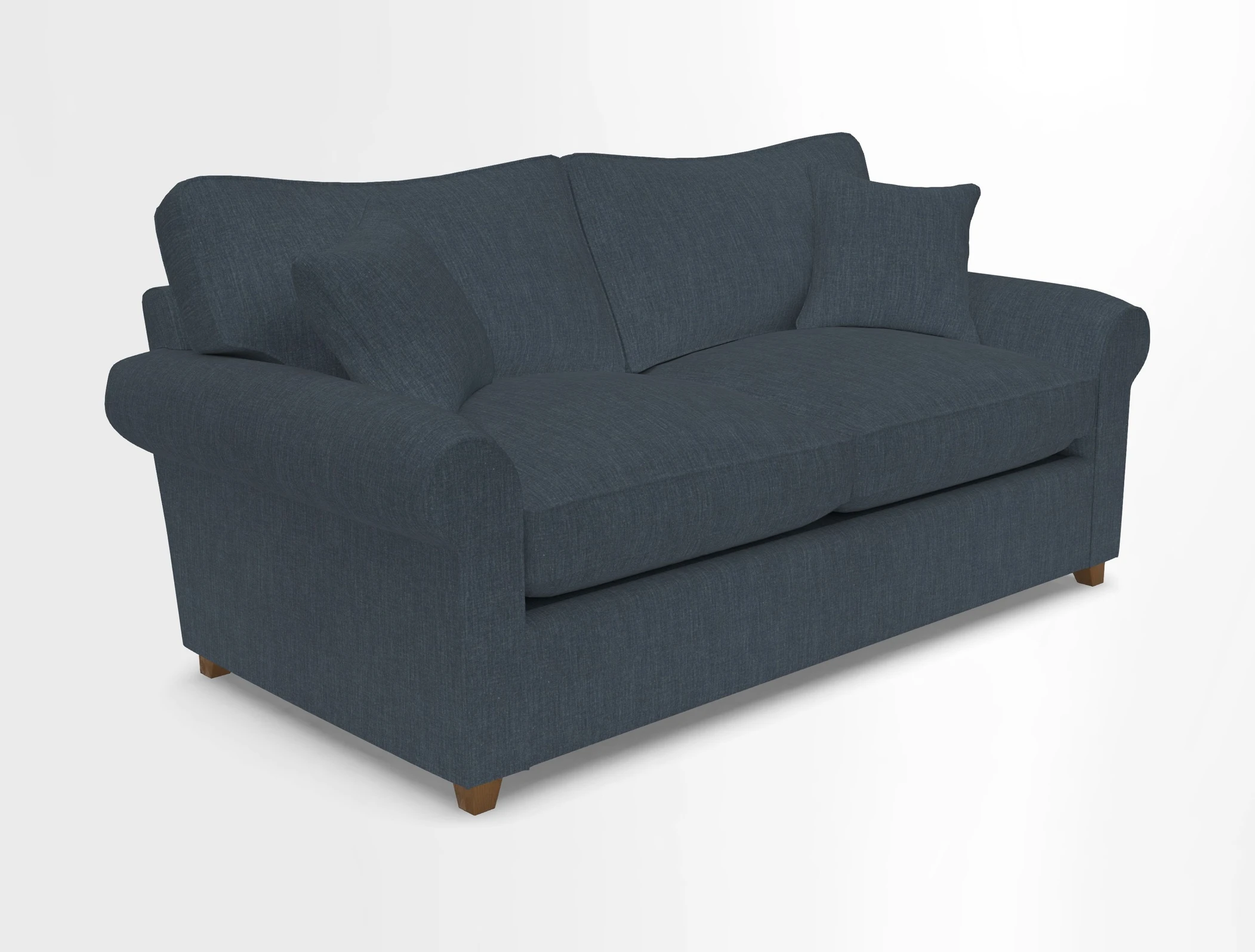 Waverley 3 Seater Sofa Bed in wo Tone Plain Biscuit