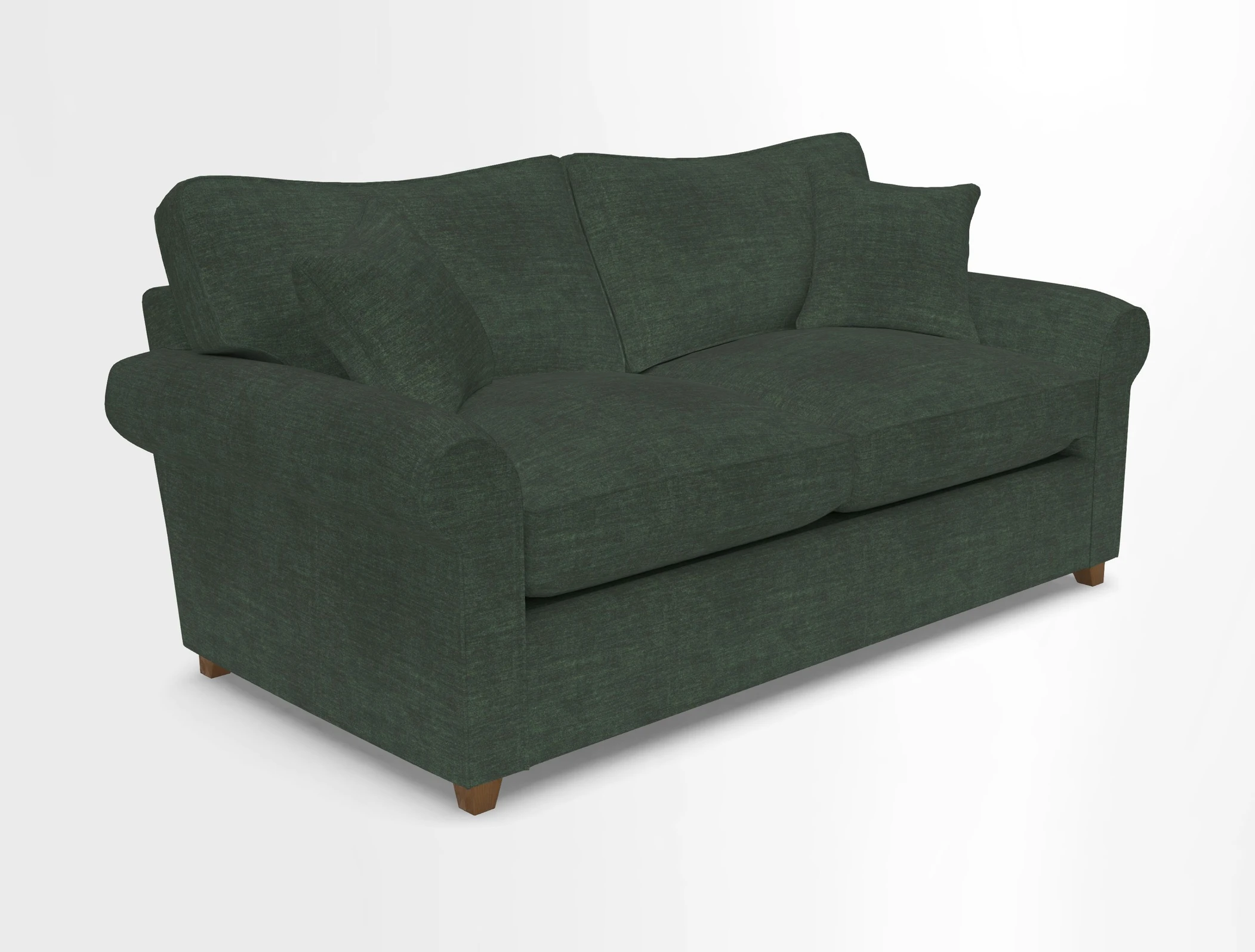 Waverley 3 Seater Sofa Bed in wo Tone Plain Biscuit