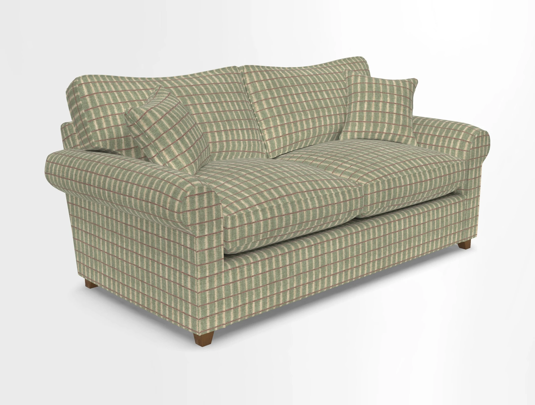 Waverley 3 Seater Sofa Bed in wo Tone Plain Biscuit