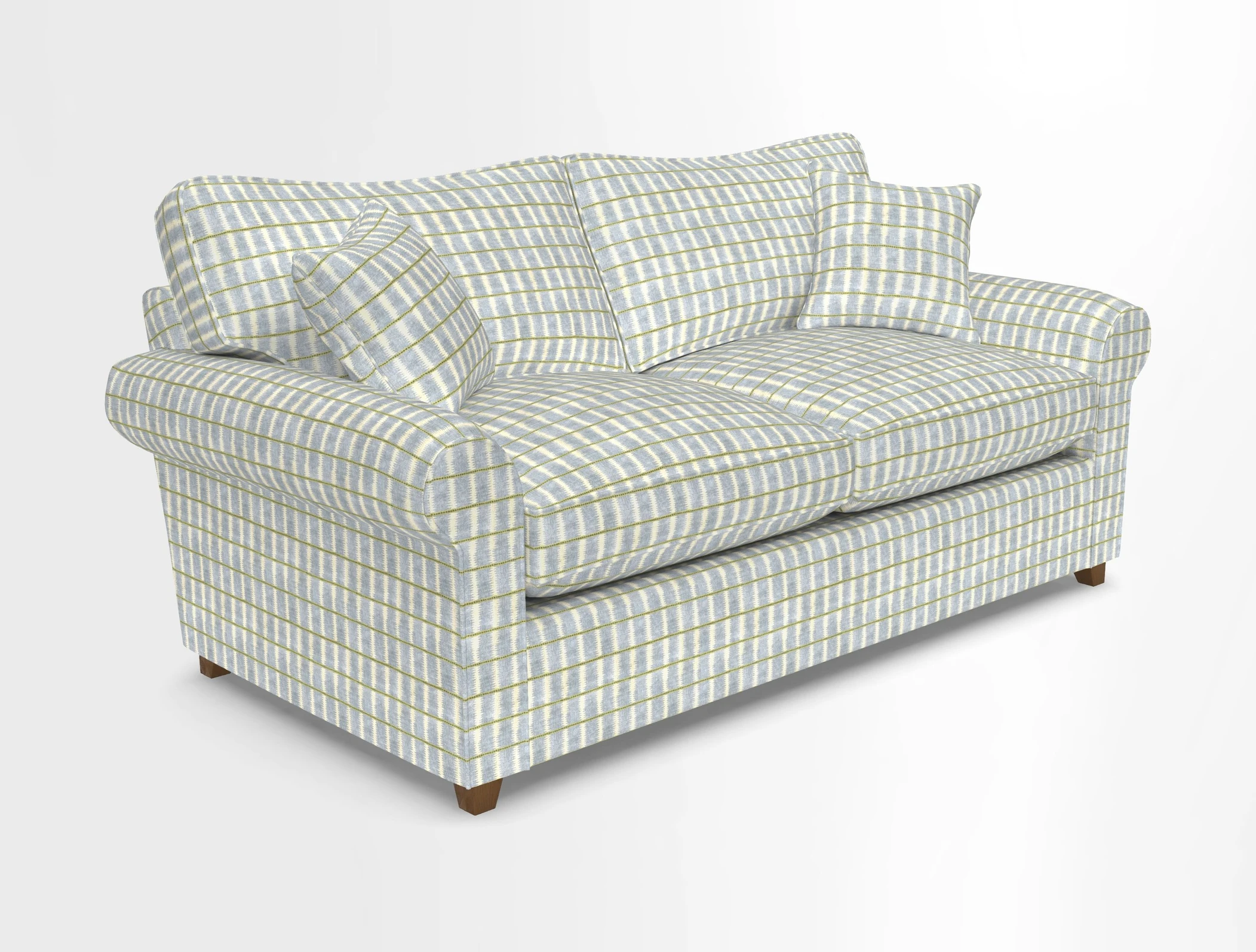 Waverley 3 Seater Sofa Bed in wo Tone Plain Biscuit