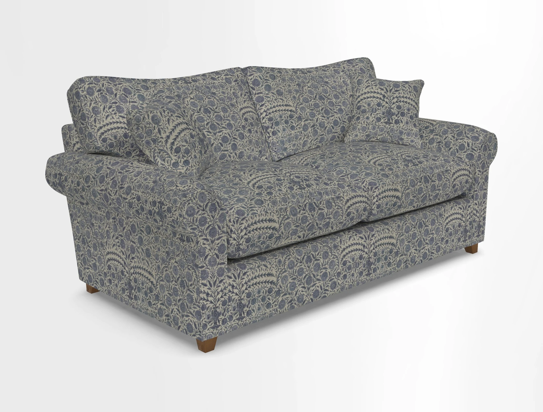 Waverley 3 Seater Sofa Bed in wo Tone Plain Biscuit