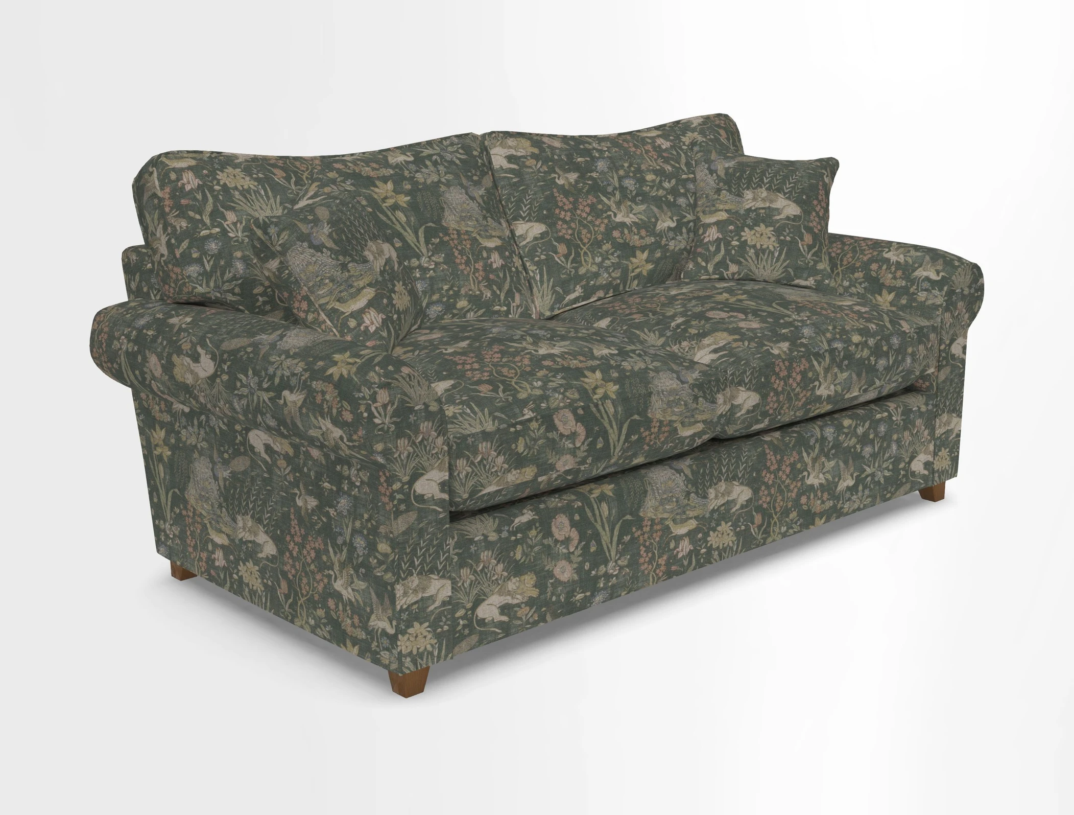 Waverley 3 Seater Sofa Bed in wo Tone Plain Biscuit
