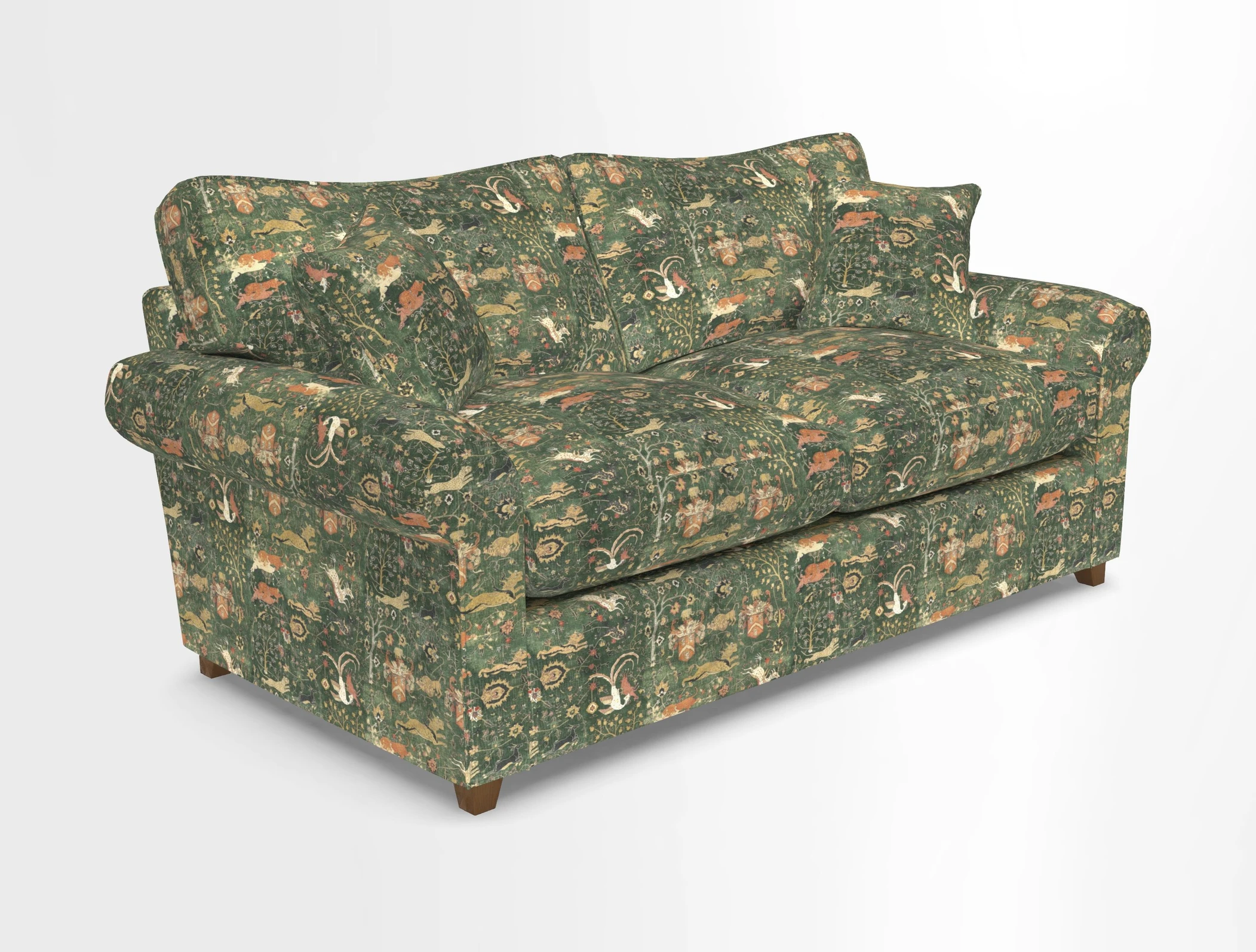 Waverley 3 Seater Sofa Bed in wo Tone Plain Biscuit