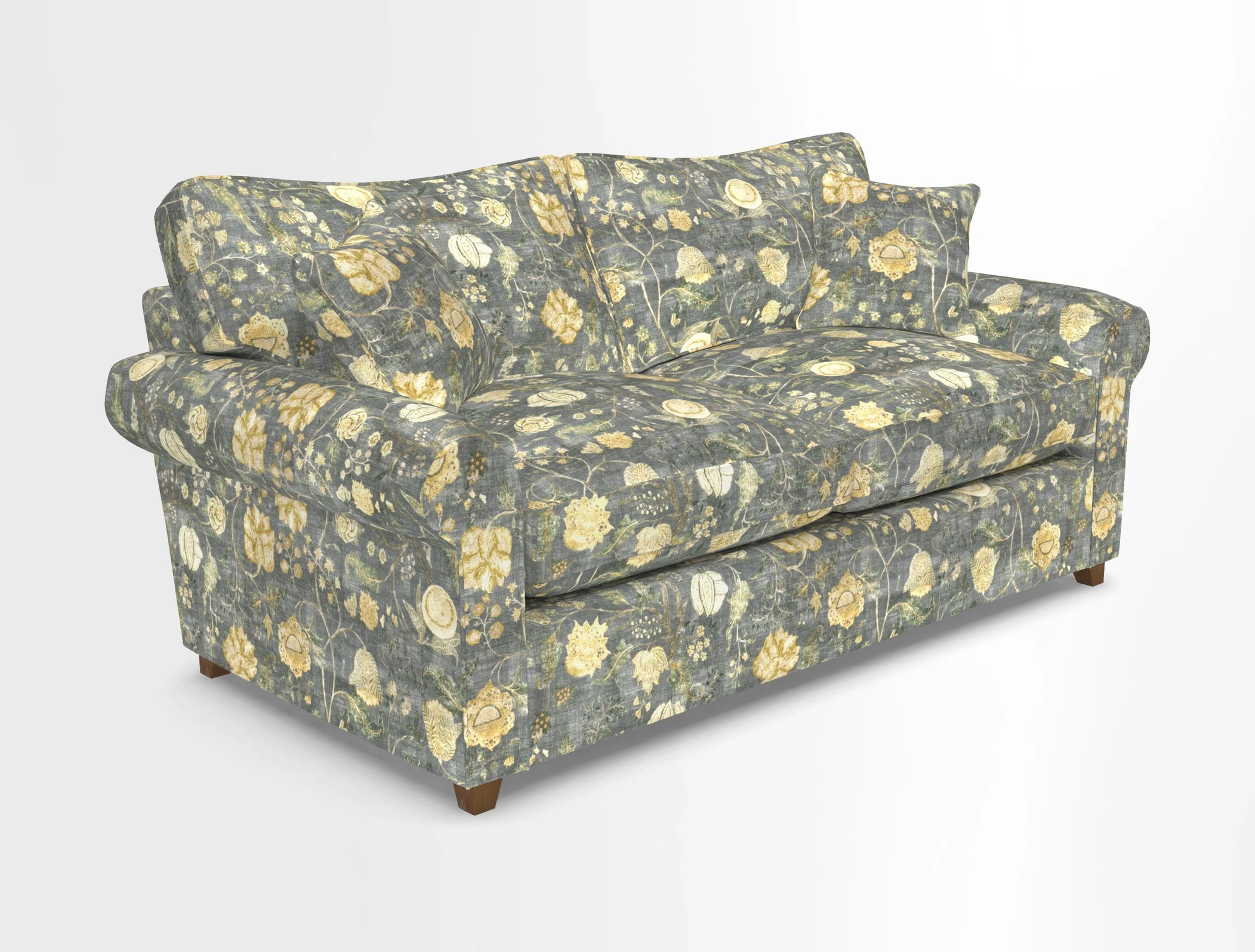 Waverley 3 Seater Sofa Bed in wo Tone Plain Biscuit