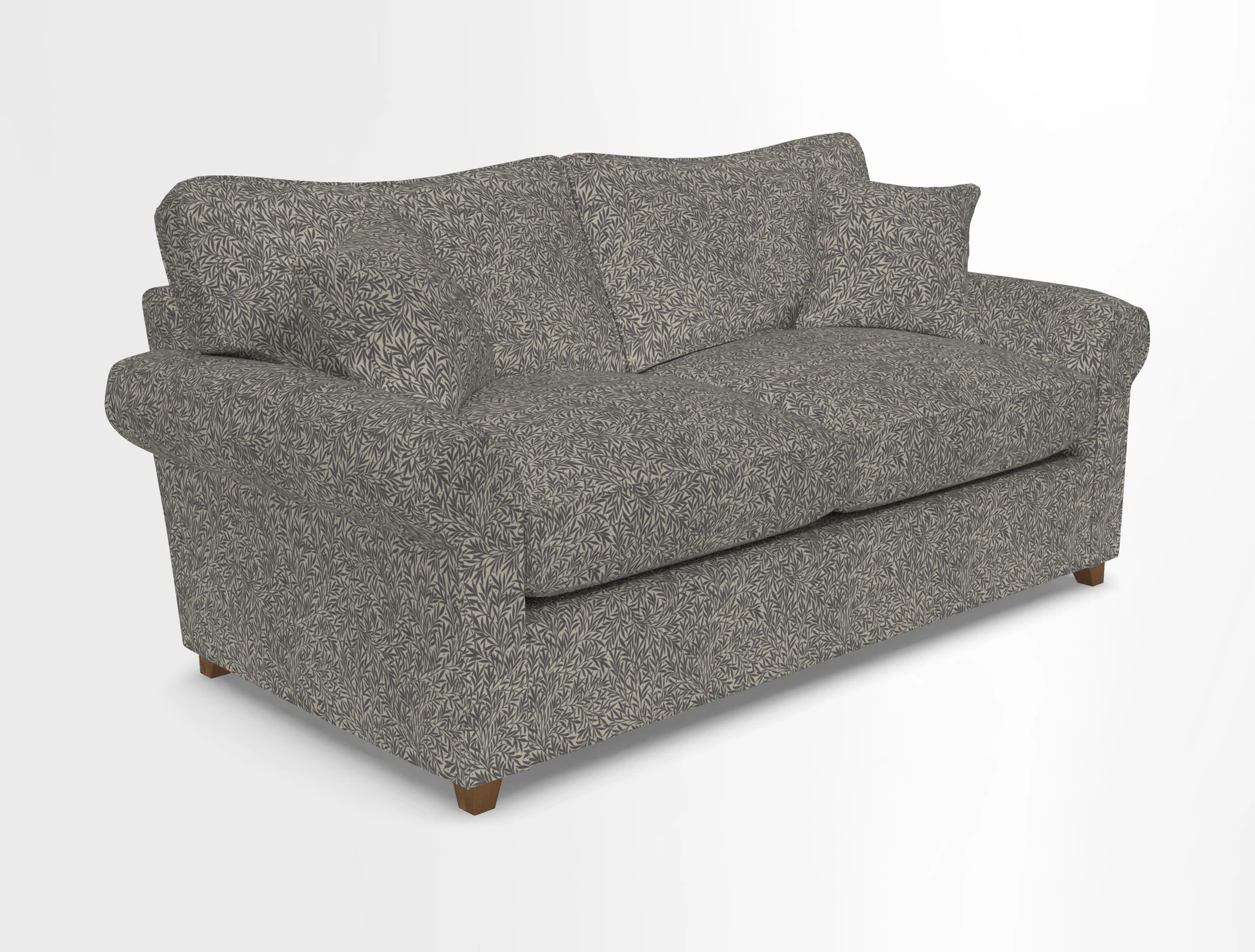 Waverley 3 Seater Sofa Bed in wo Tone Plain Biscuit