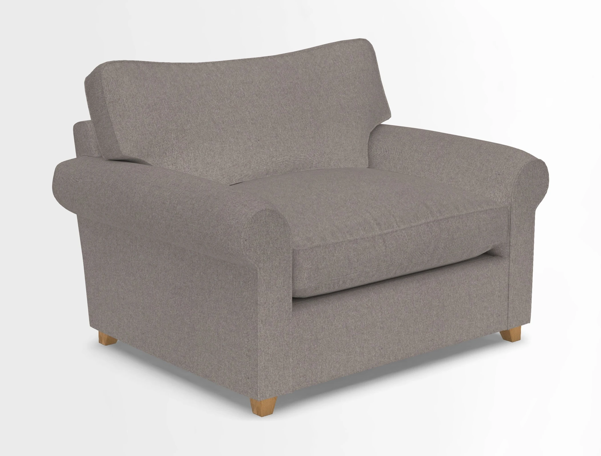 Waverley Snuggler Sofa Bed in wo Tone Plain Biscuit