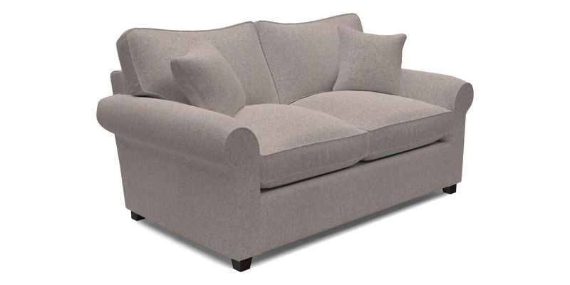 Waverley 2 Seater Sofa Bed in wo Tone Plain Biscuit